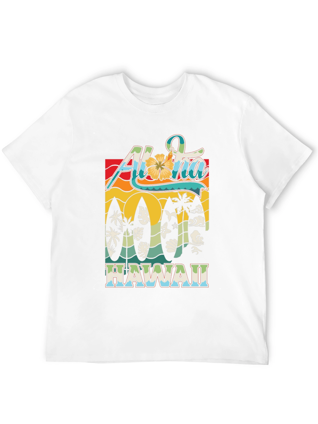 Aloha Hawaii Surfboard Tee
