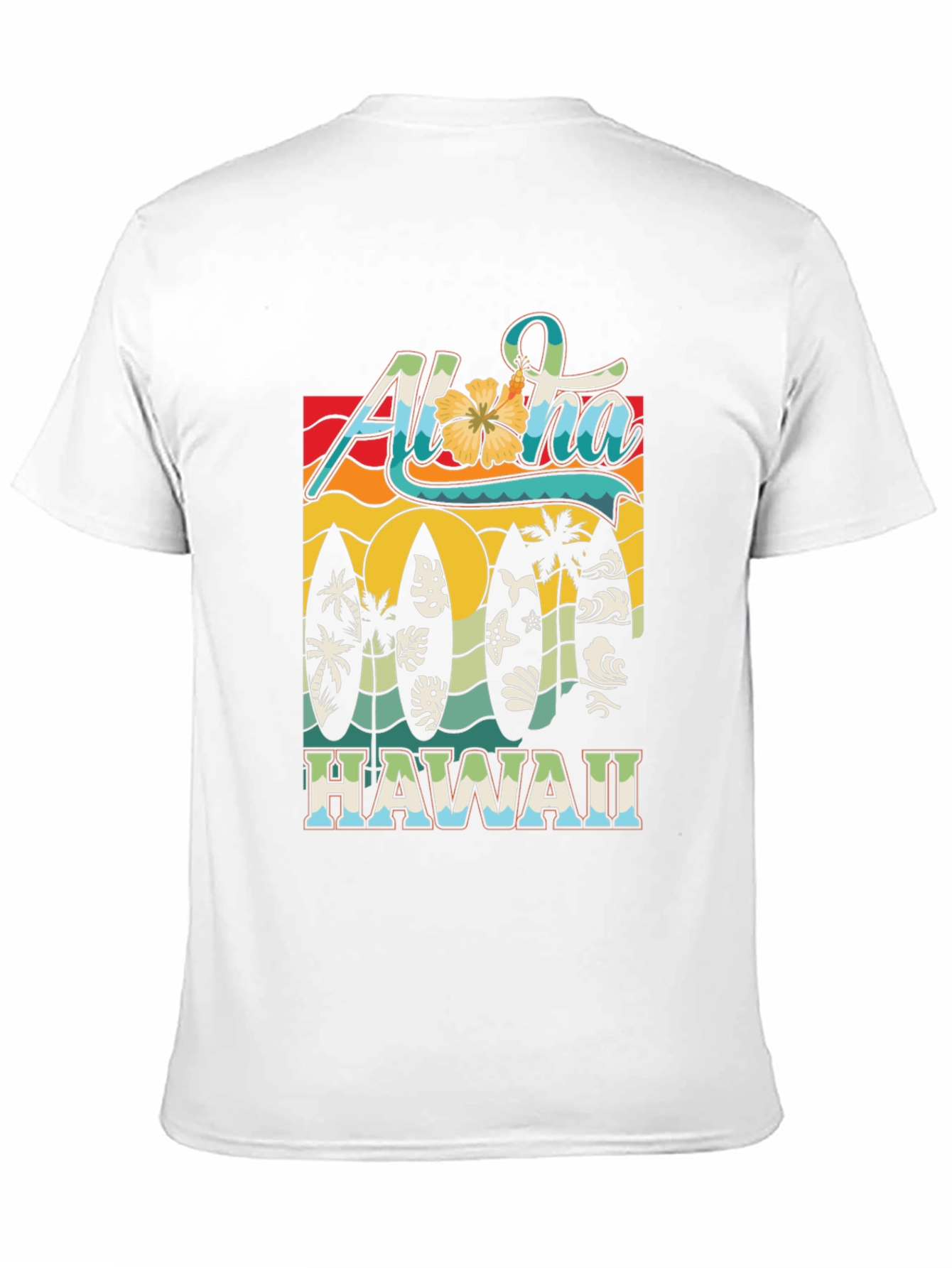 Aloha Hawaii Surfboard Tee