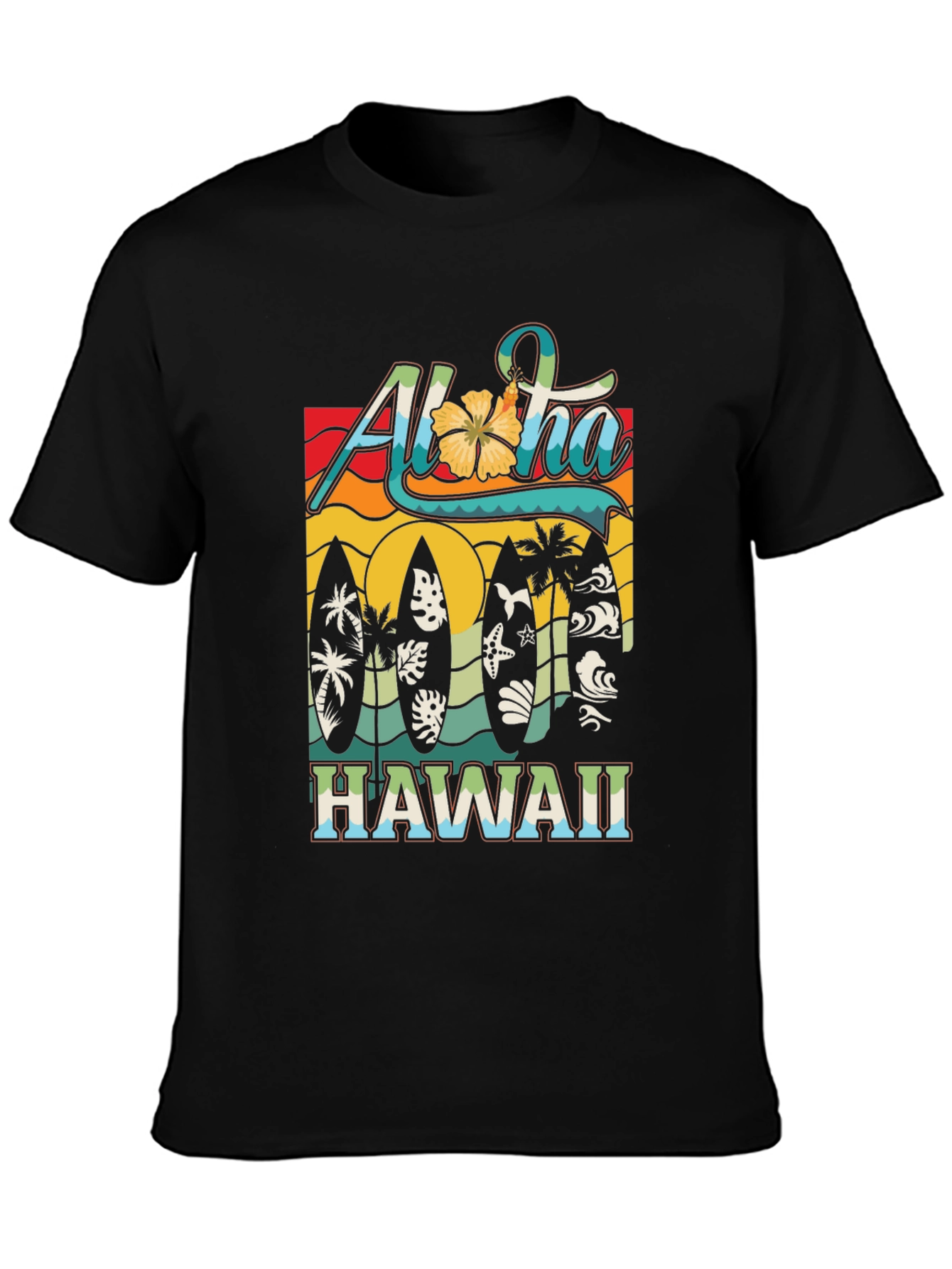 Aloha Hawaii Surfboard Tee