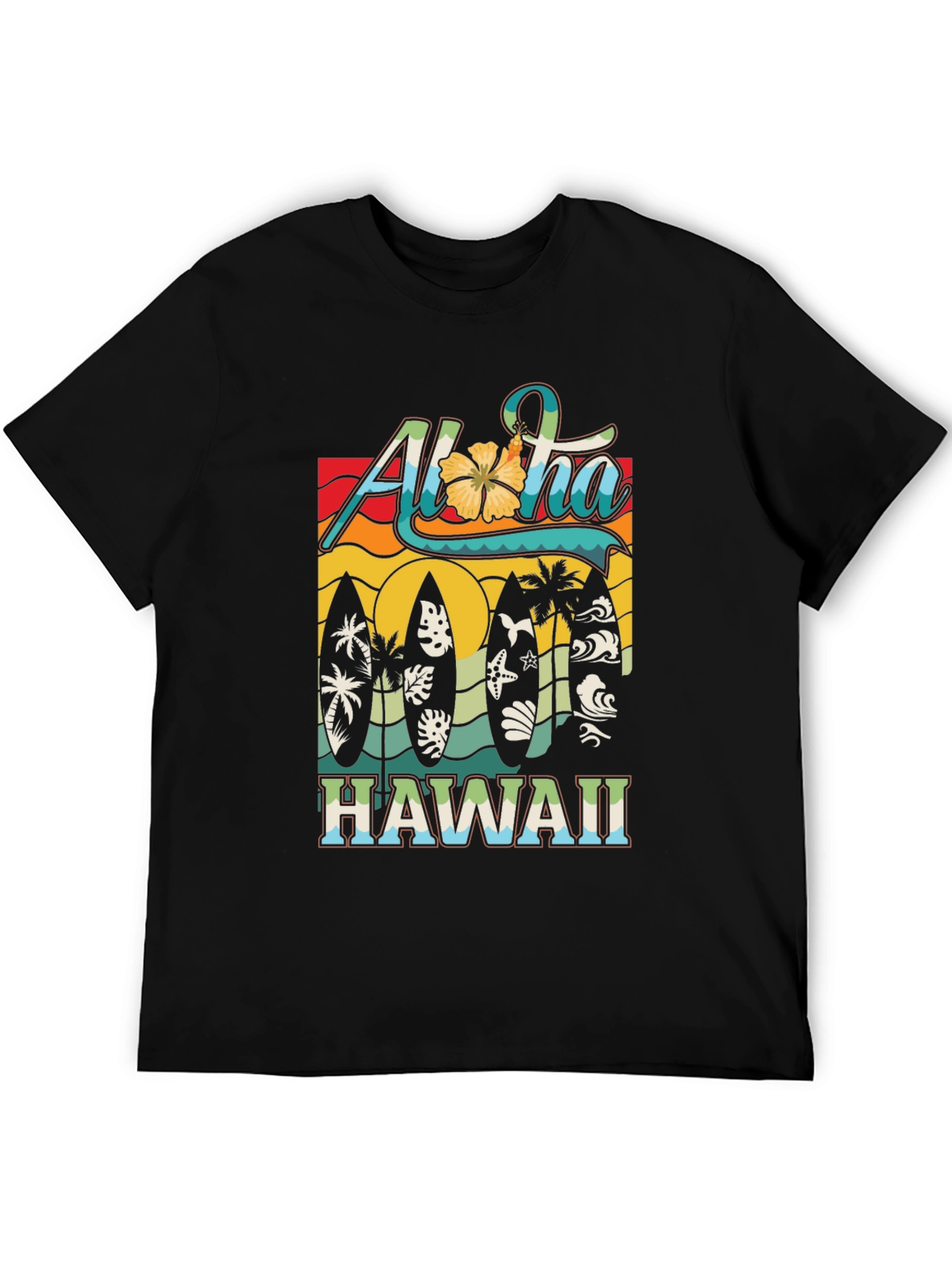 Aloha Hawaii Surfboard Tee