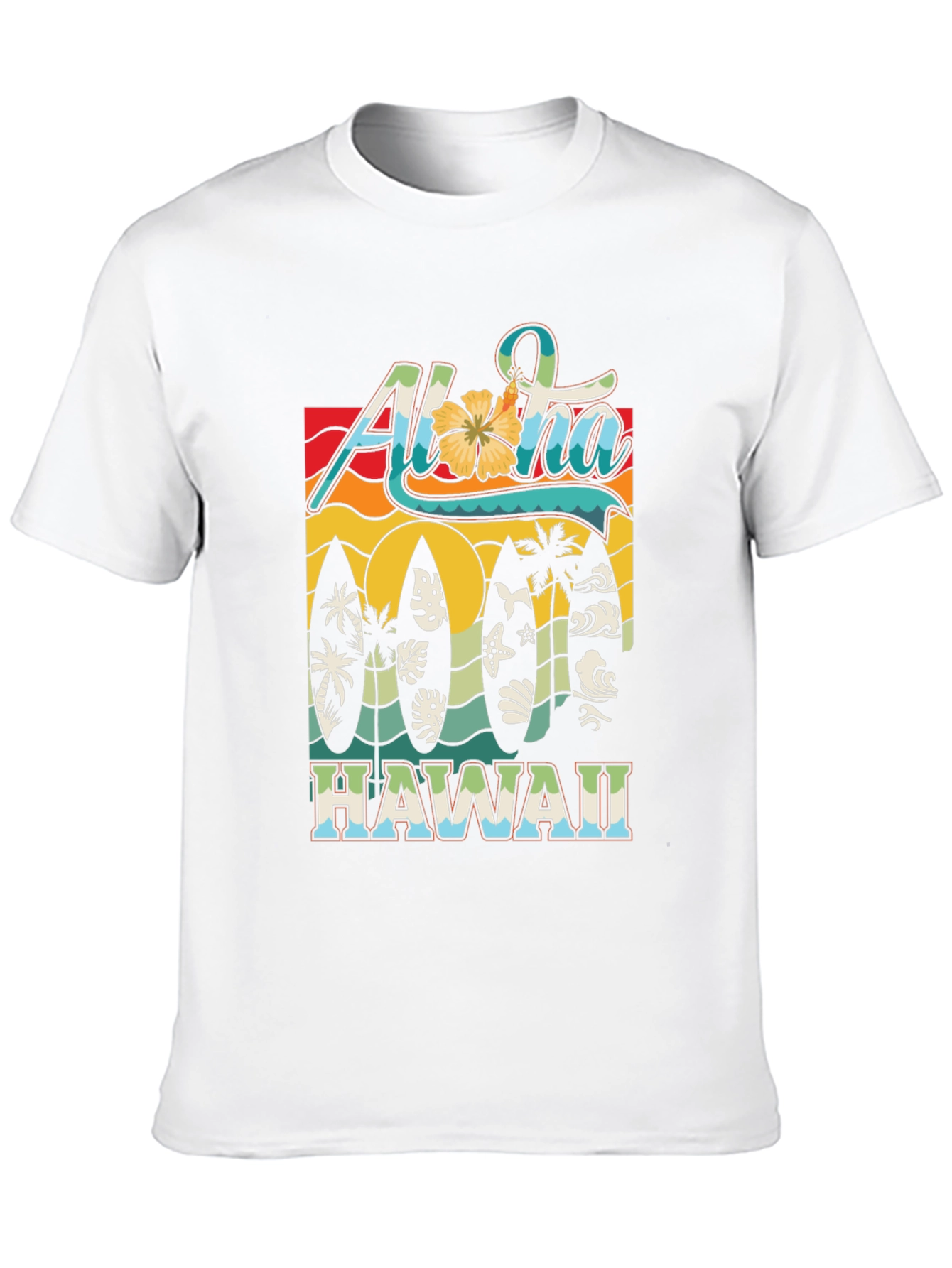 Aloha Hawaii Surfboard Tee