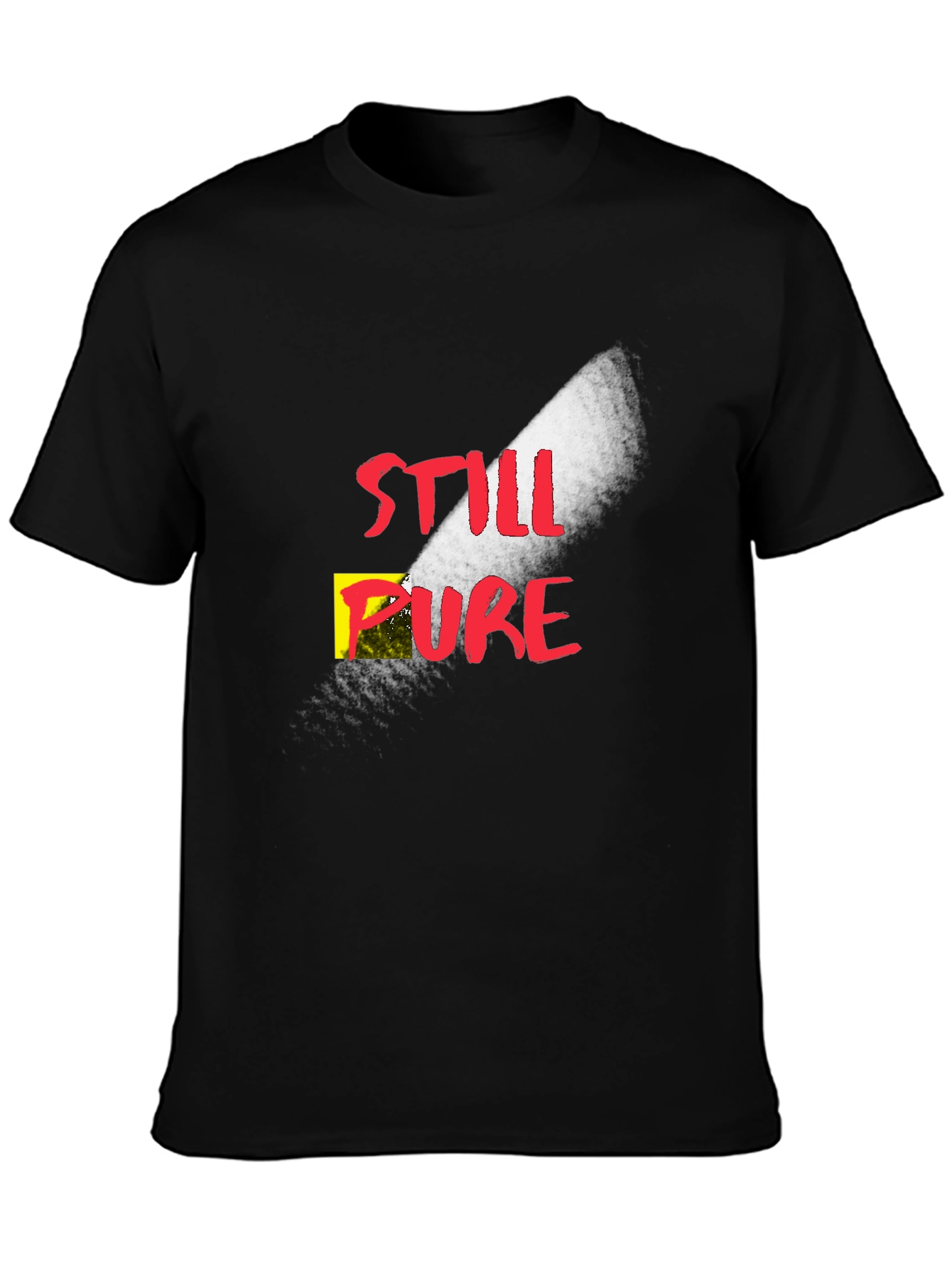 Still Pure Graphic T-Shirt - Black Cotton Tee