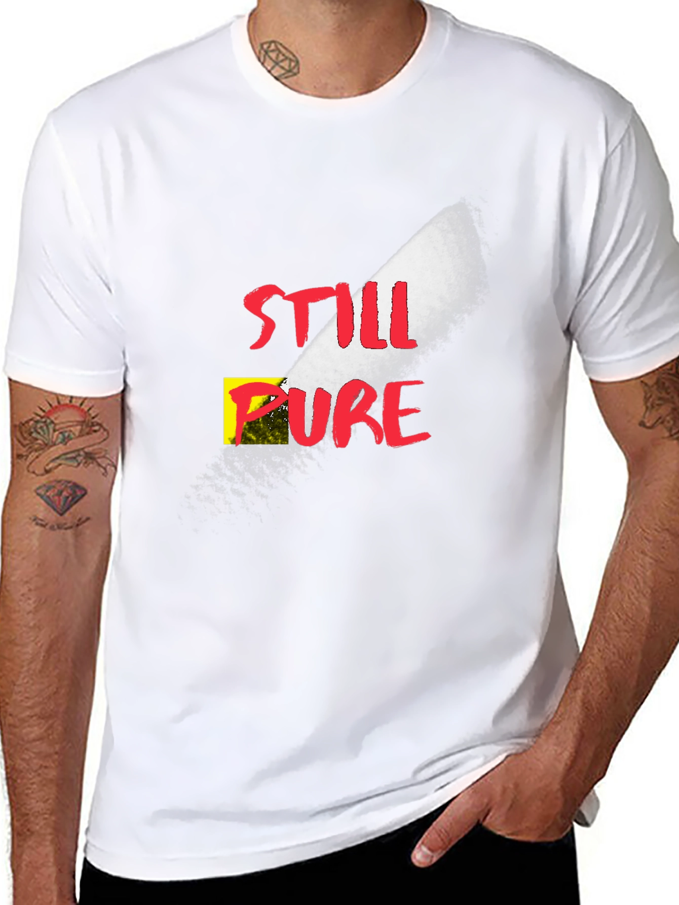 Still Pure Graphic T-Shirt - Black Cotton Tee
