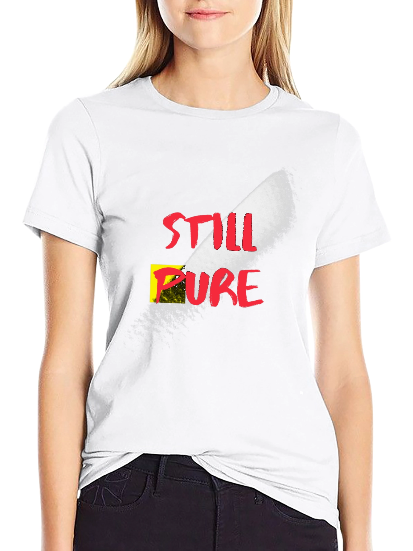 Still Pure Graphic T-Shirt - Black Cotton Tee