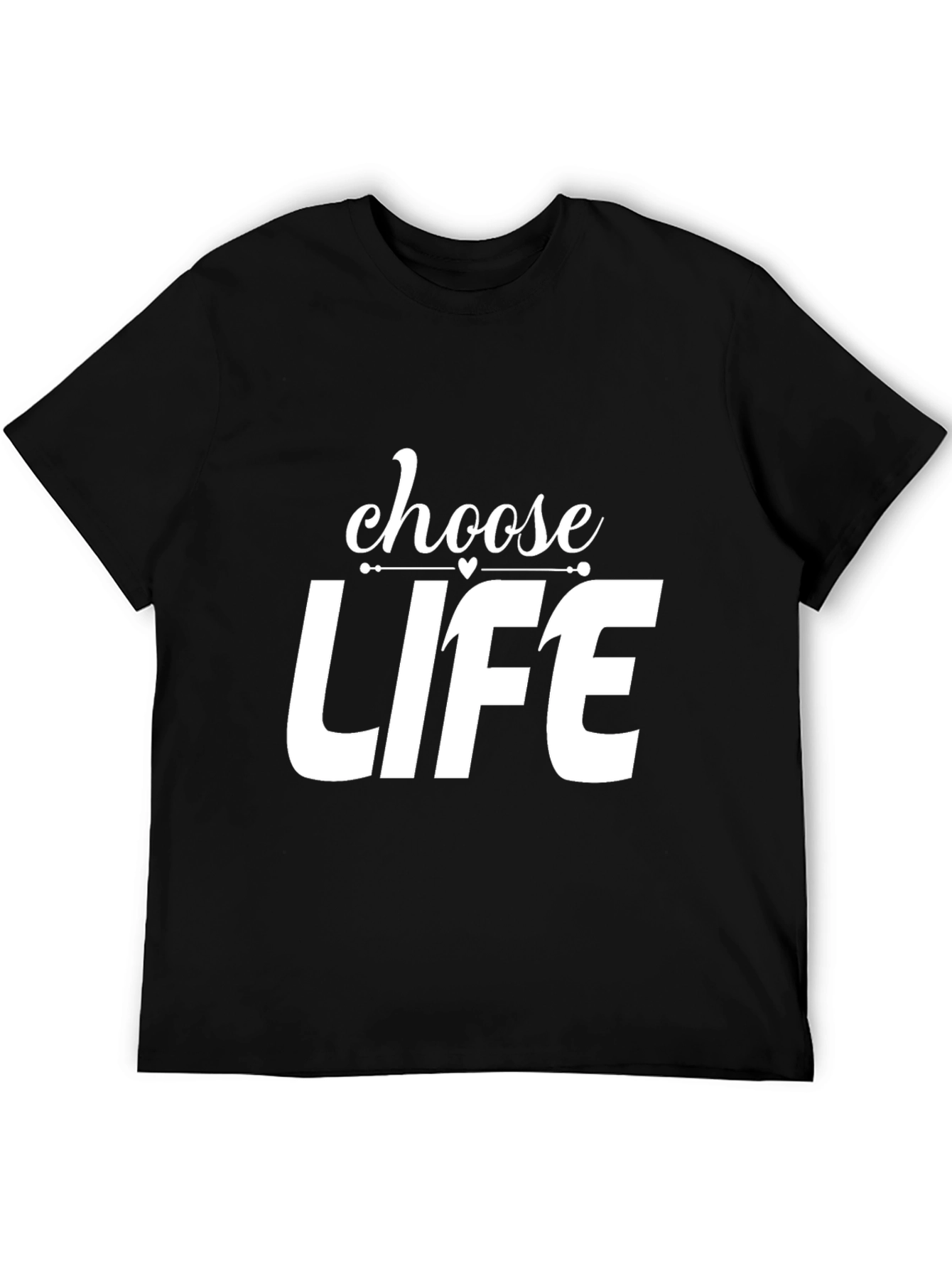 Choose Life Graphic Tee - Stylish Cotton Blend