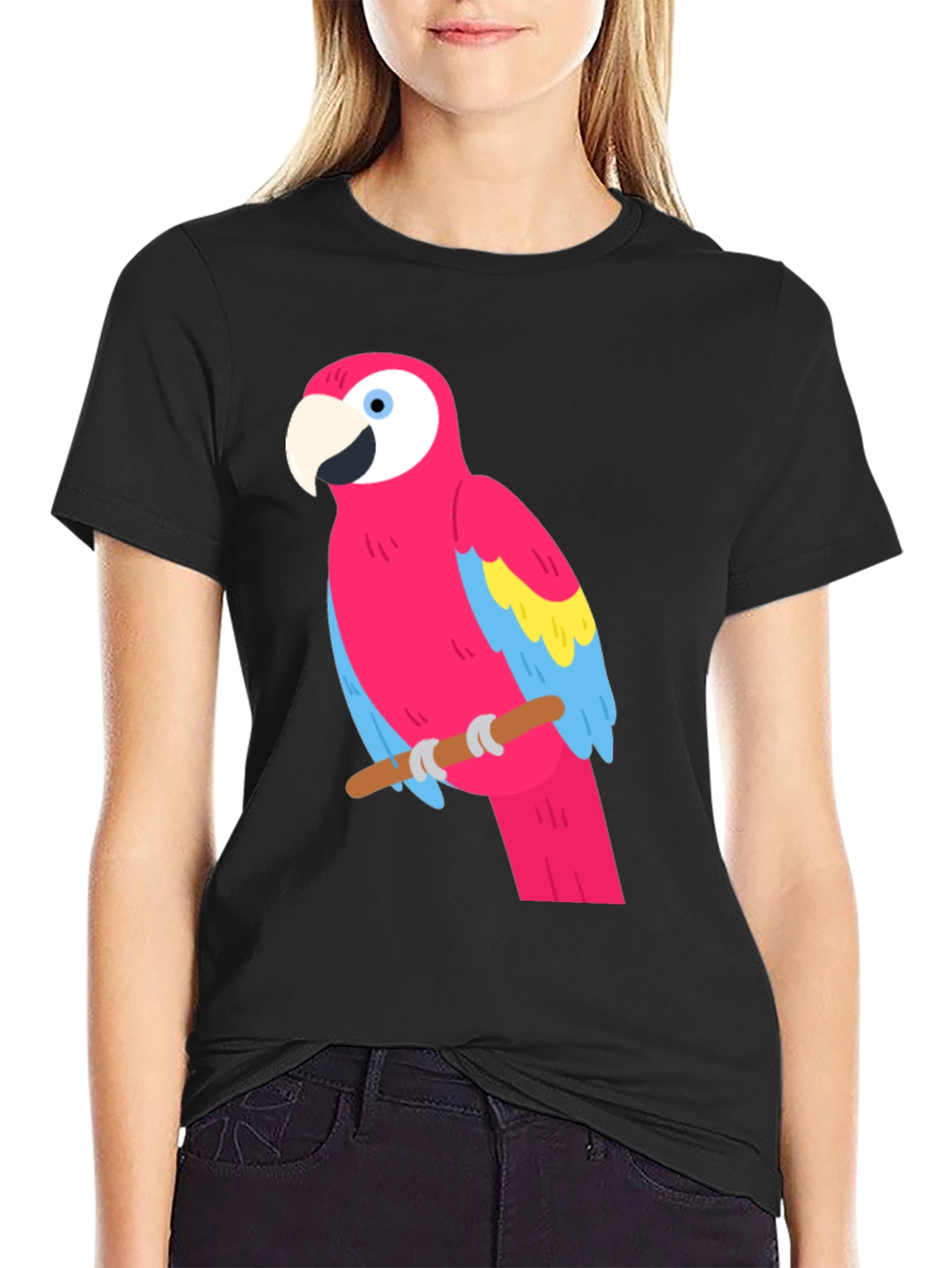 Parrot Graphic Tee - Tropical Bird T-Shirt