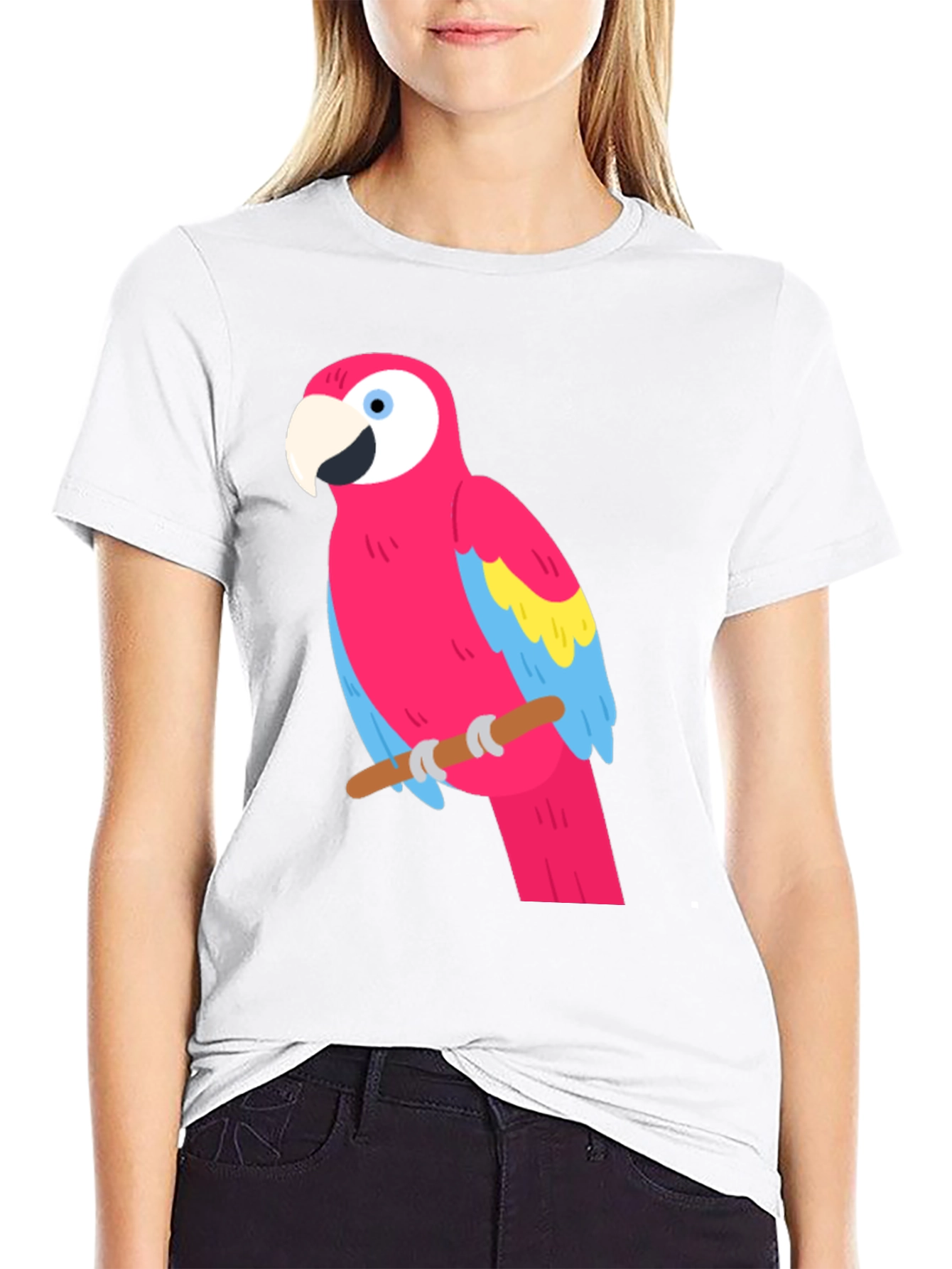 Parrot Graphic Tee - Tropical Bird T-Shirt