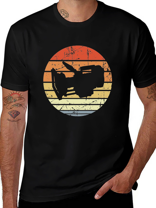 Vintage Style Camera Silhouette T-Shirt