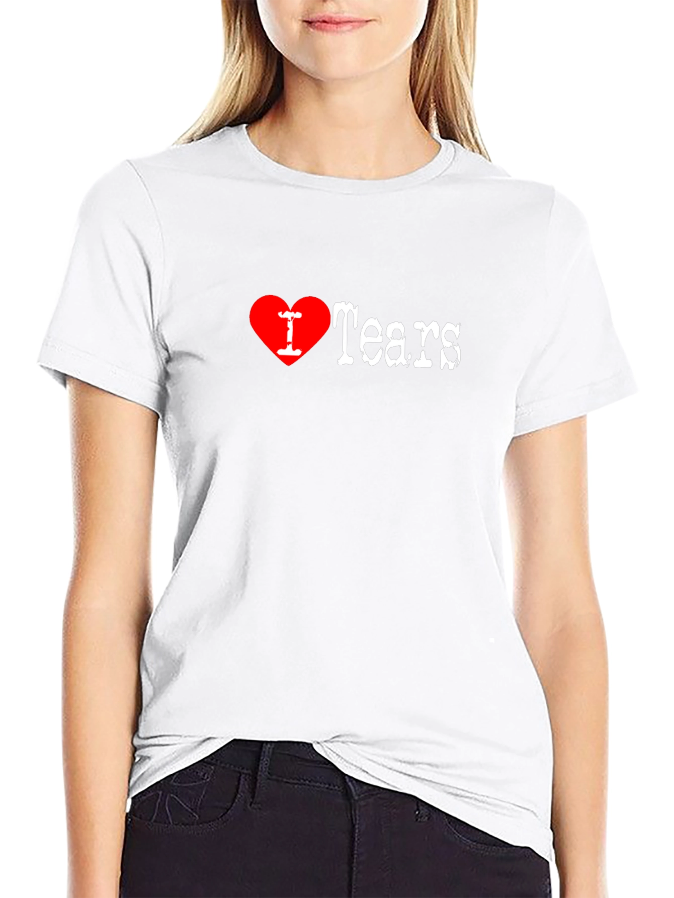 I Heart Tears Graphic Tee - Black