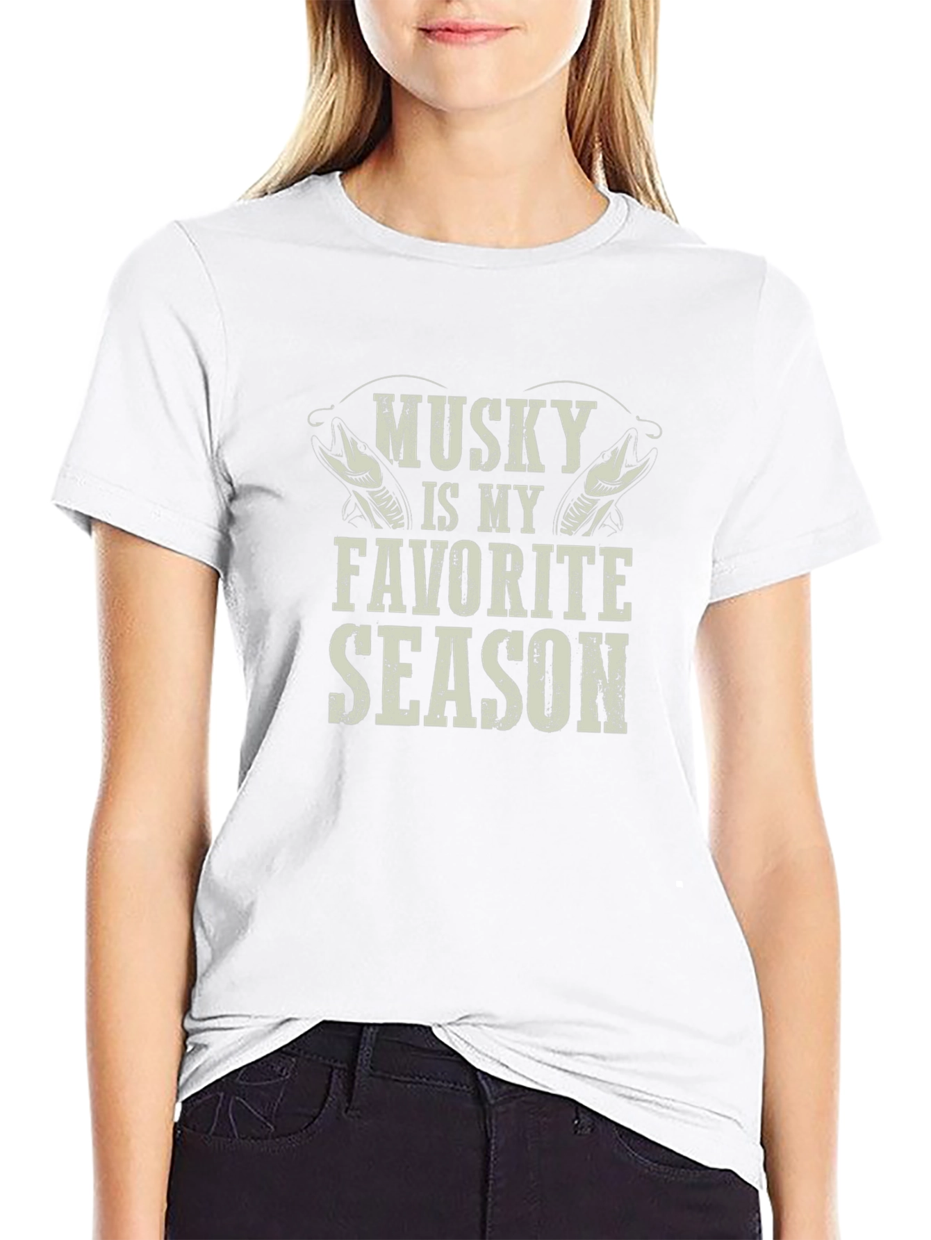 Musky Is My Favorite Season Black T-Shirt