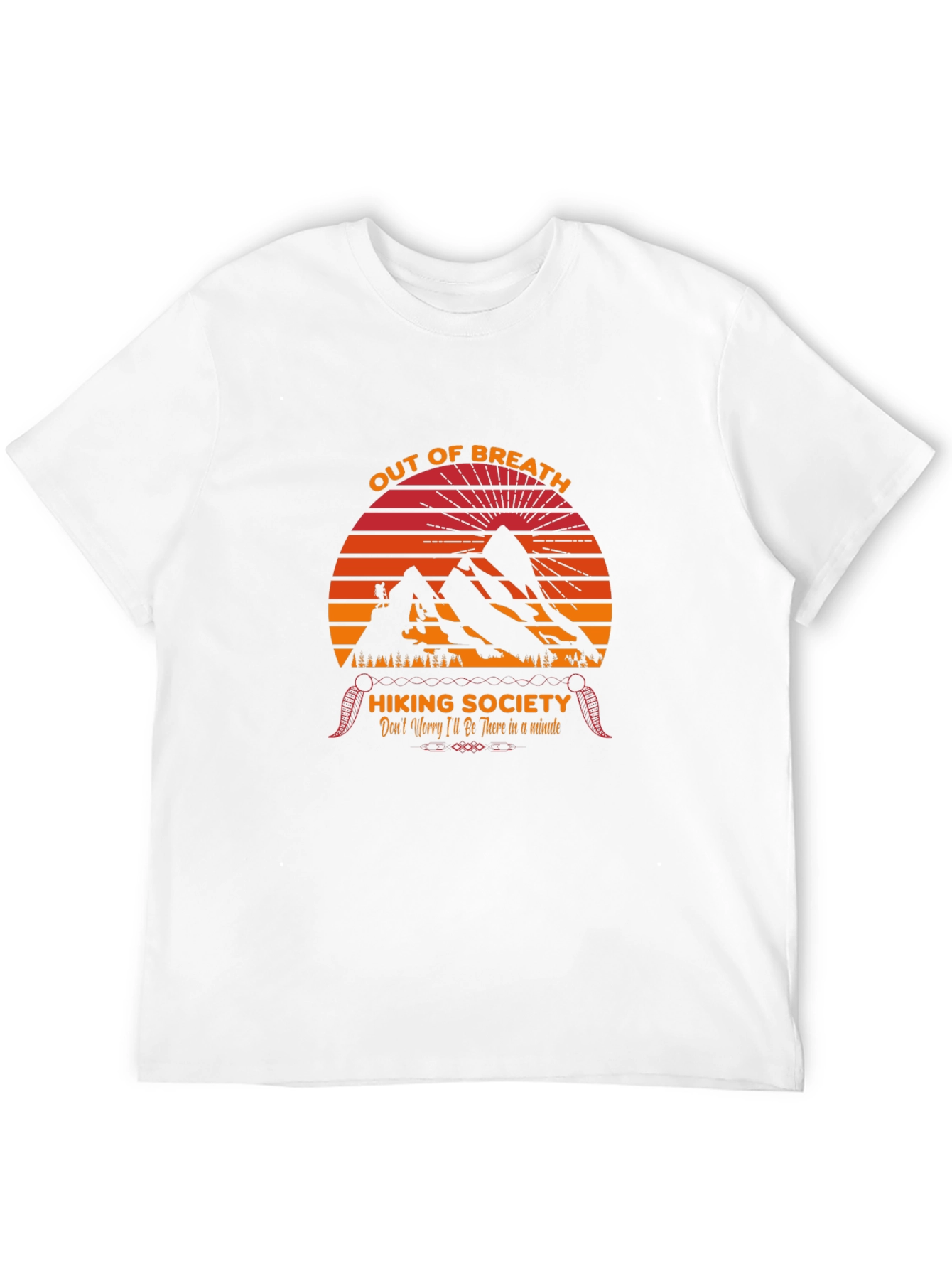 Out of Breath Hiking Society Graphic T-Shirt