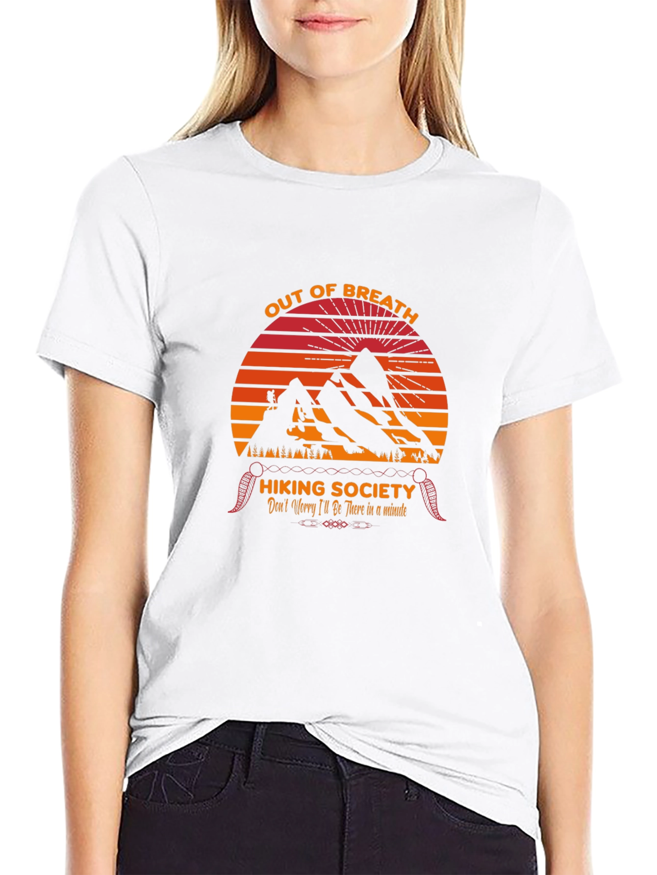 Out of Breath Hiking Society Graphic T-Shirt