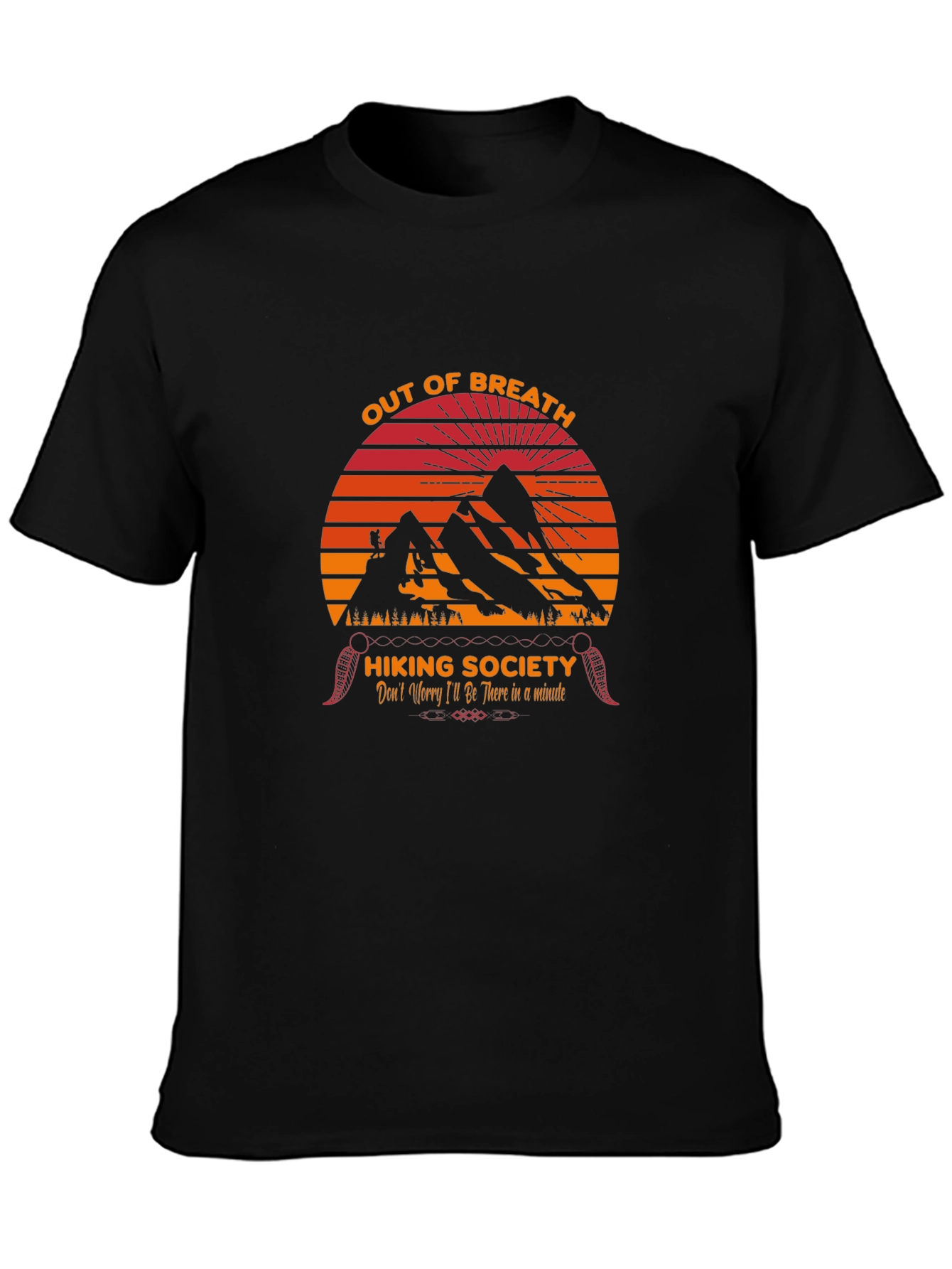 Out of Breath Hiking Society Graphic T-Shirt