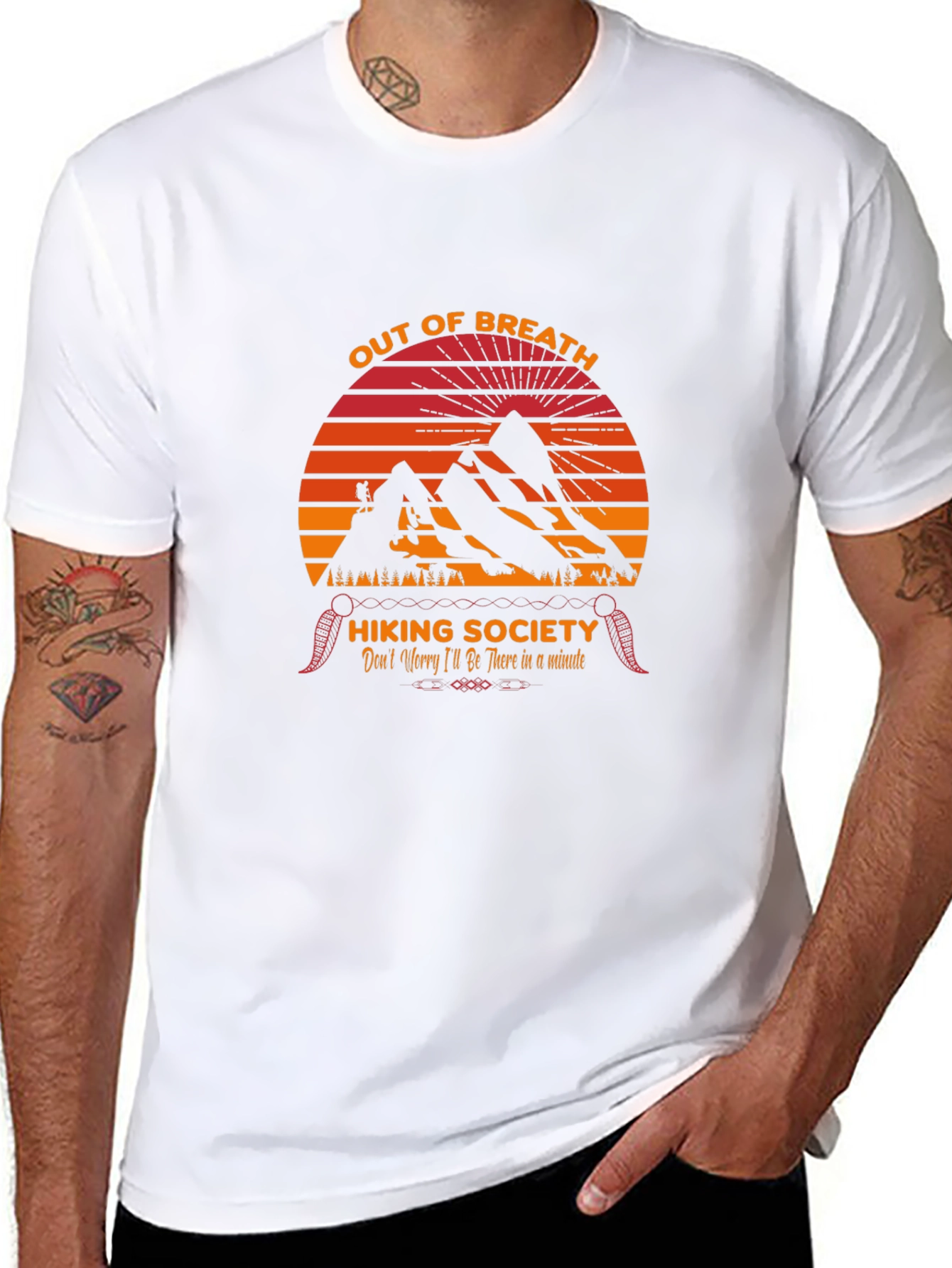 Out of Breath Hiking Society Graphic T-Shirt