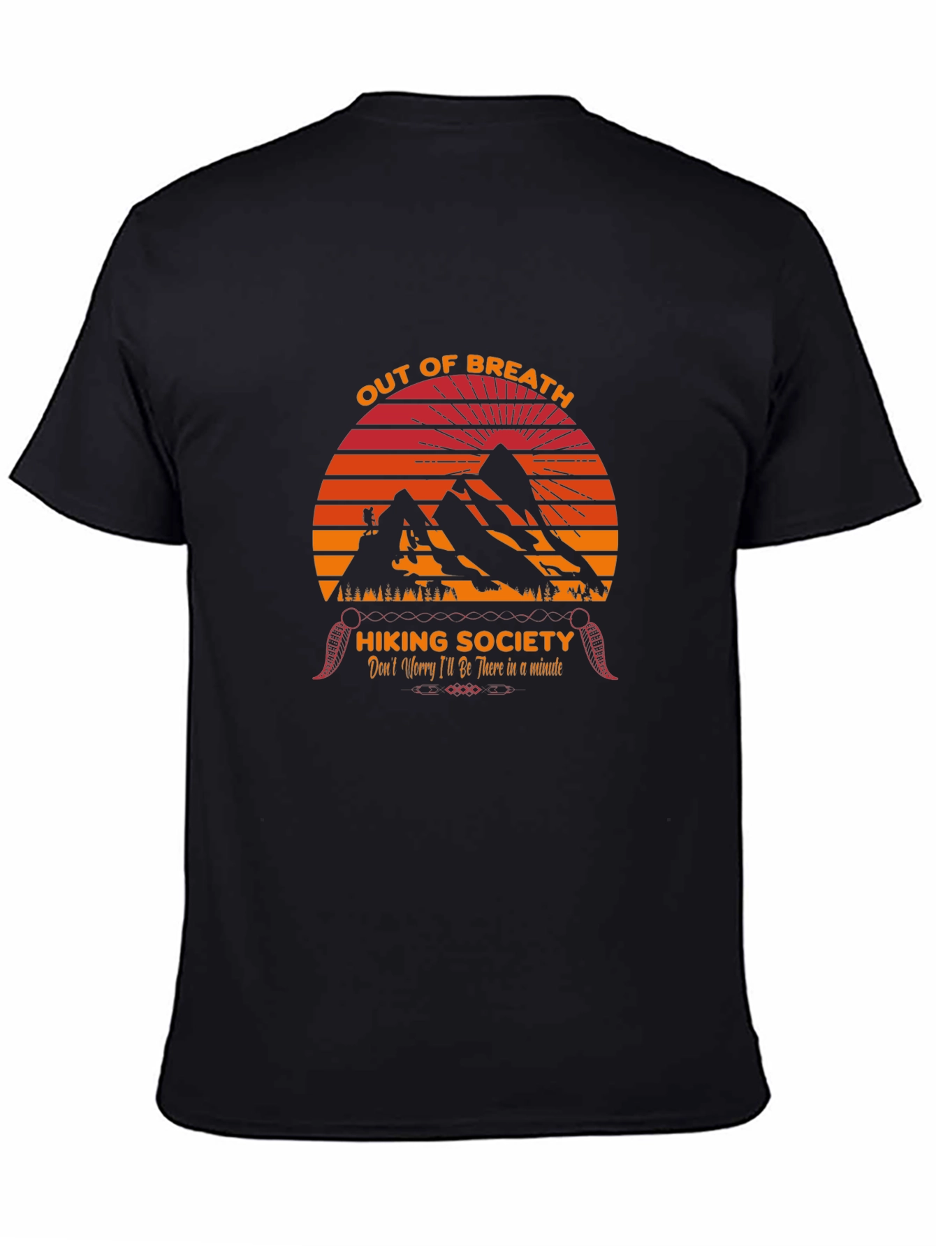 Out of Breath Hiking Society Graphic T-Shirt