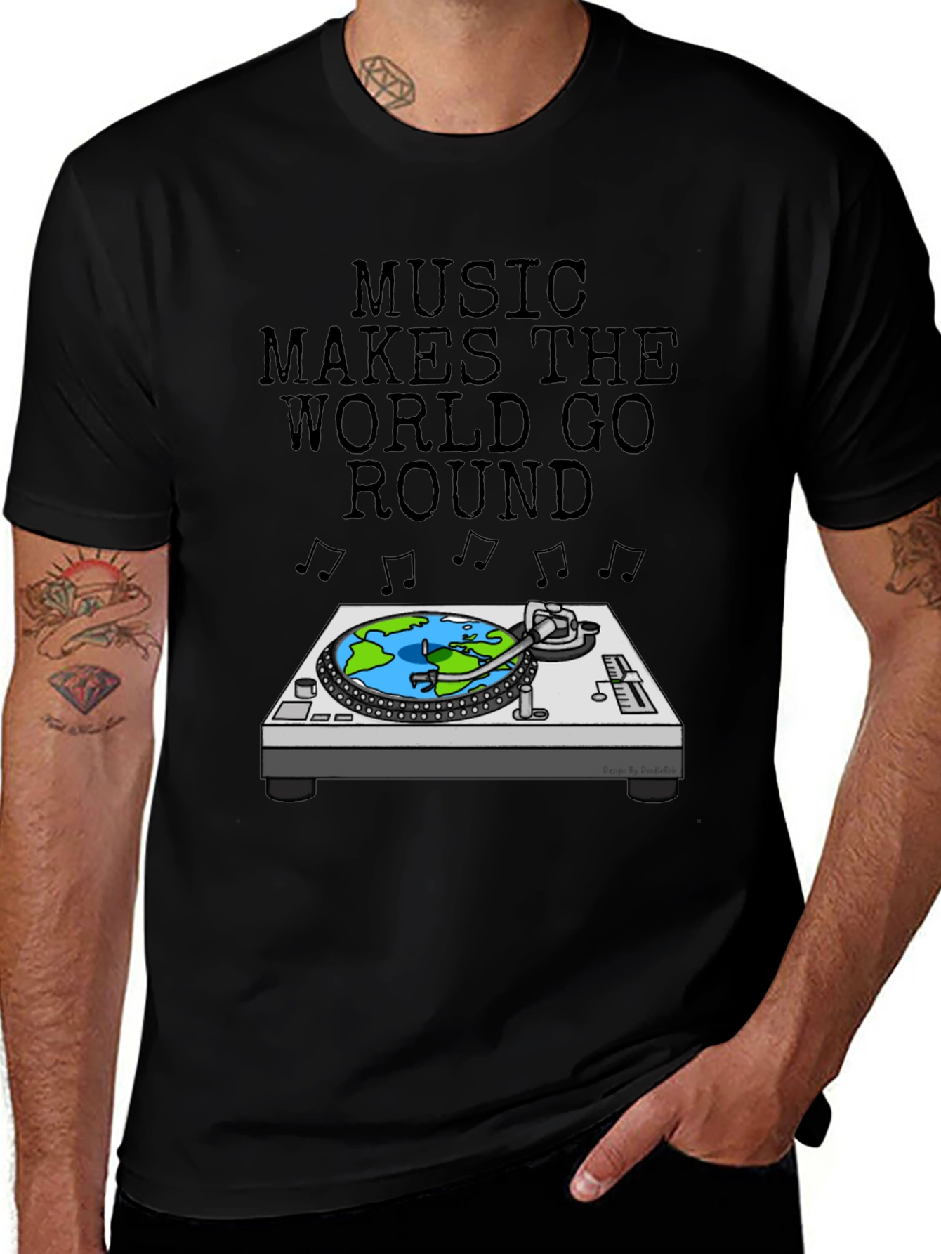 Music Makes The World Go Round T-Shirt