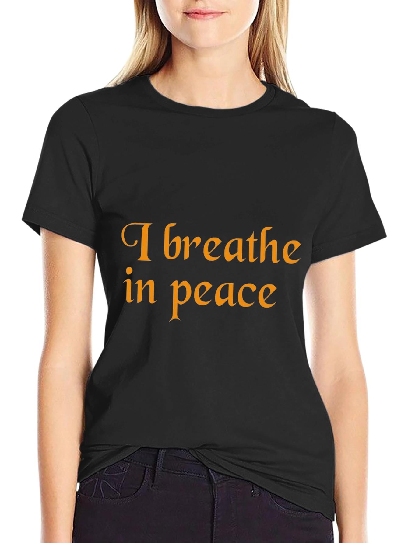 Breathe in Peace Black T-Shirt