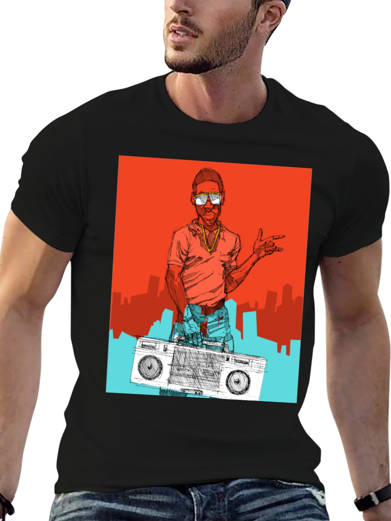 Retro Hip Hop T-Shirt - Cool Graphic Tee