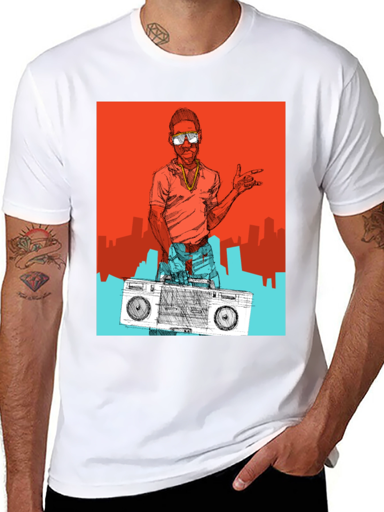 Retro Hip Hop T-Shirt - Cool Graphic Tee