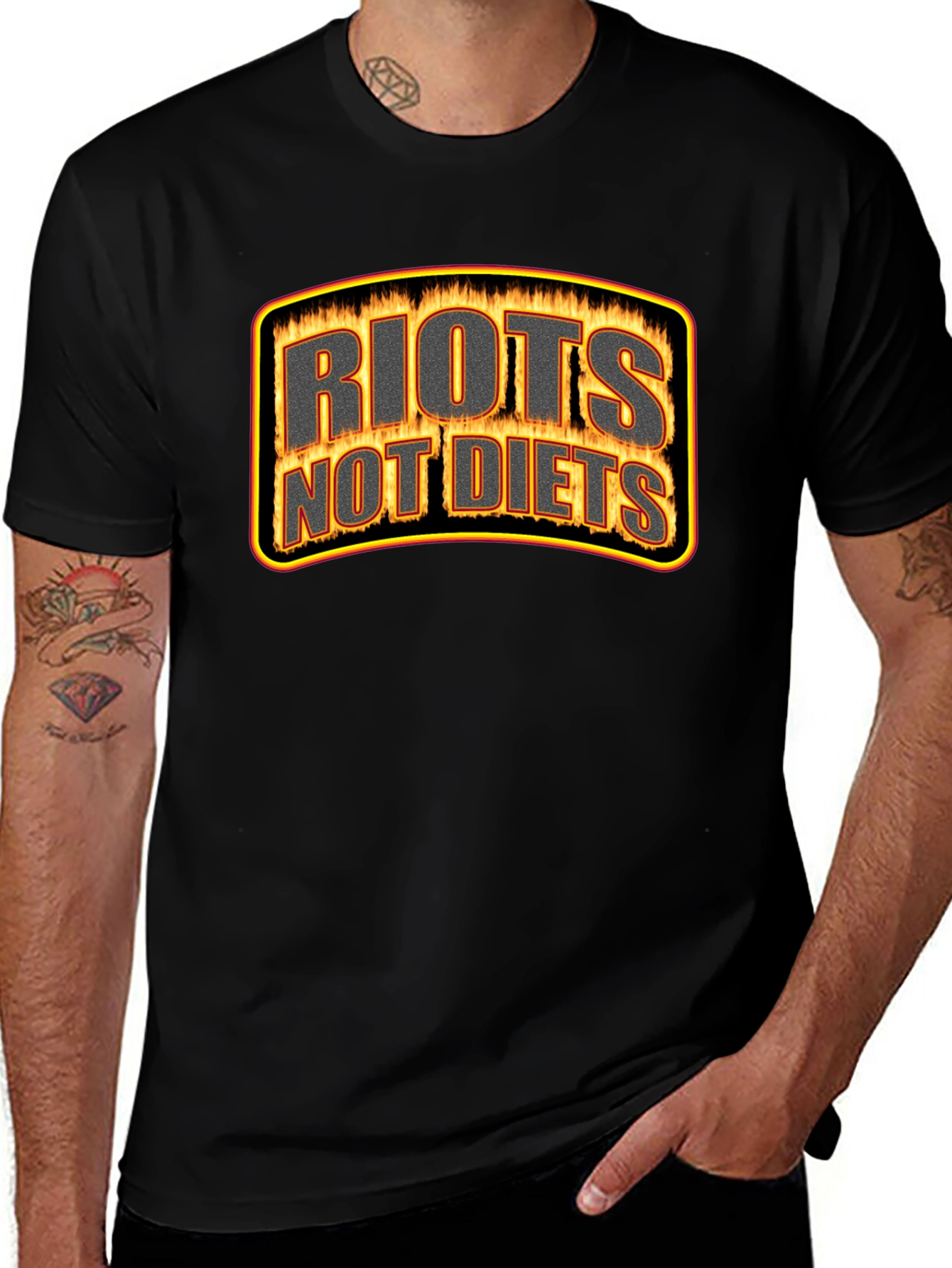 Riots Not Diets Graphic T-Shirt