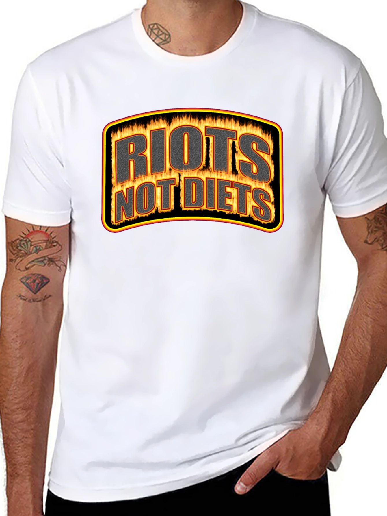 Riots Not Diets Graphic T-Shirt