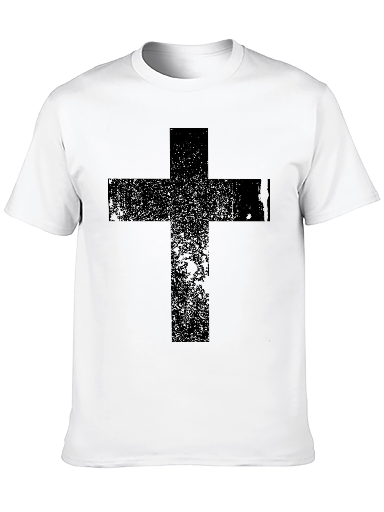 Black Cross Graphic T-Shirt - Religious Apparel