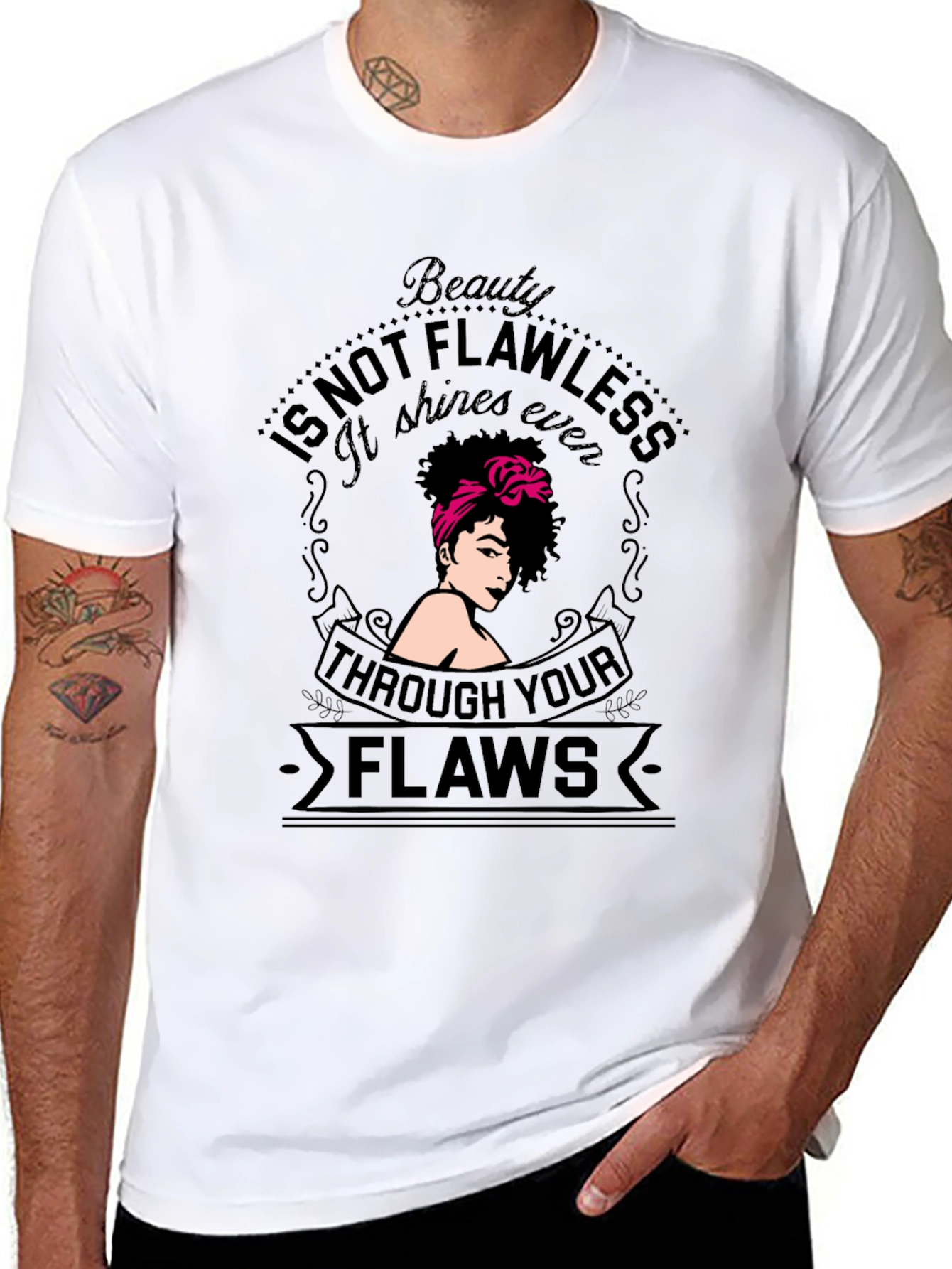 Beauty Through Flaws Graphic Tee - Unisex