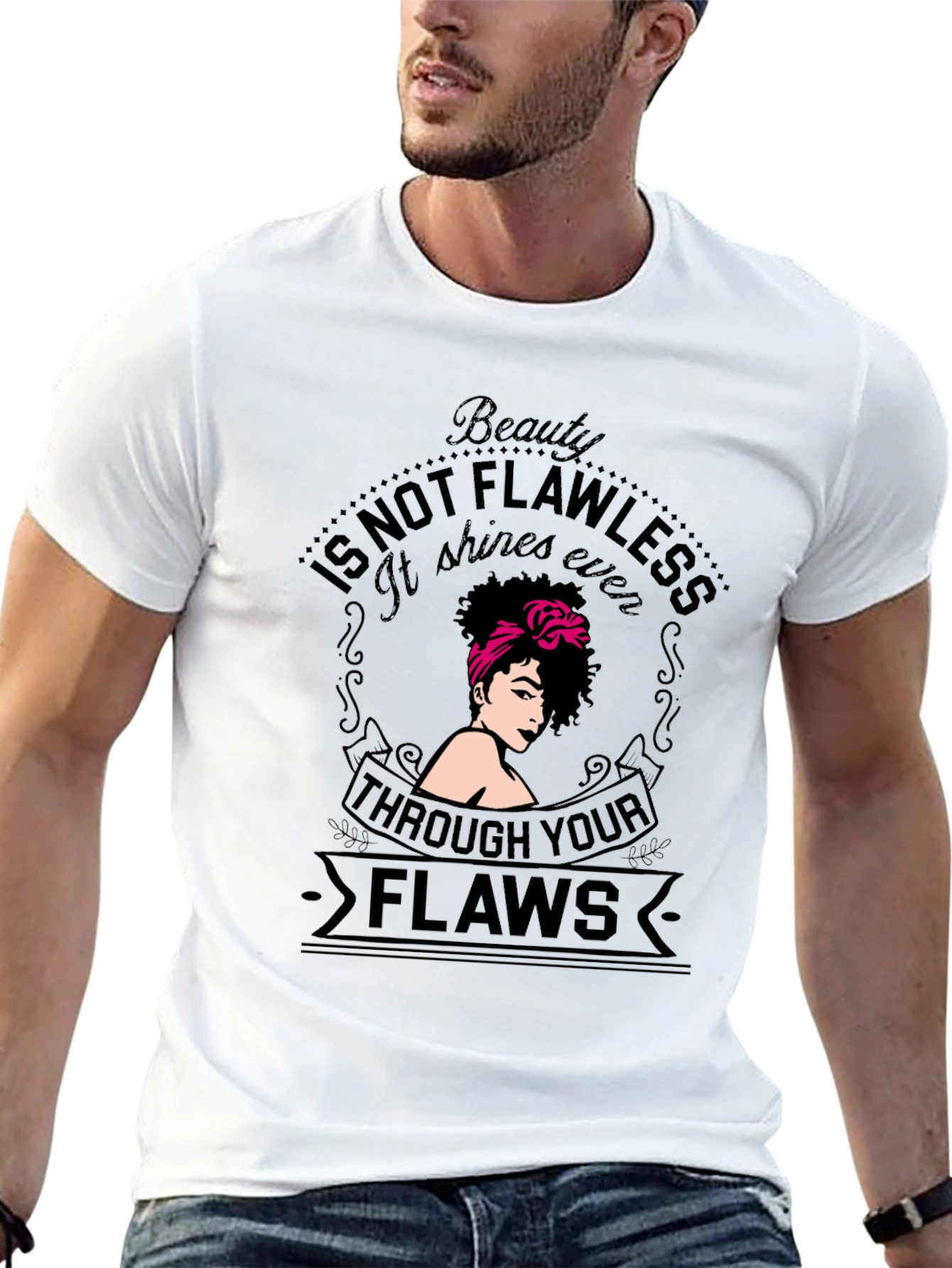 Beauty Through Flaws Graphic Tee - Unisex
