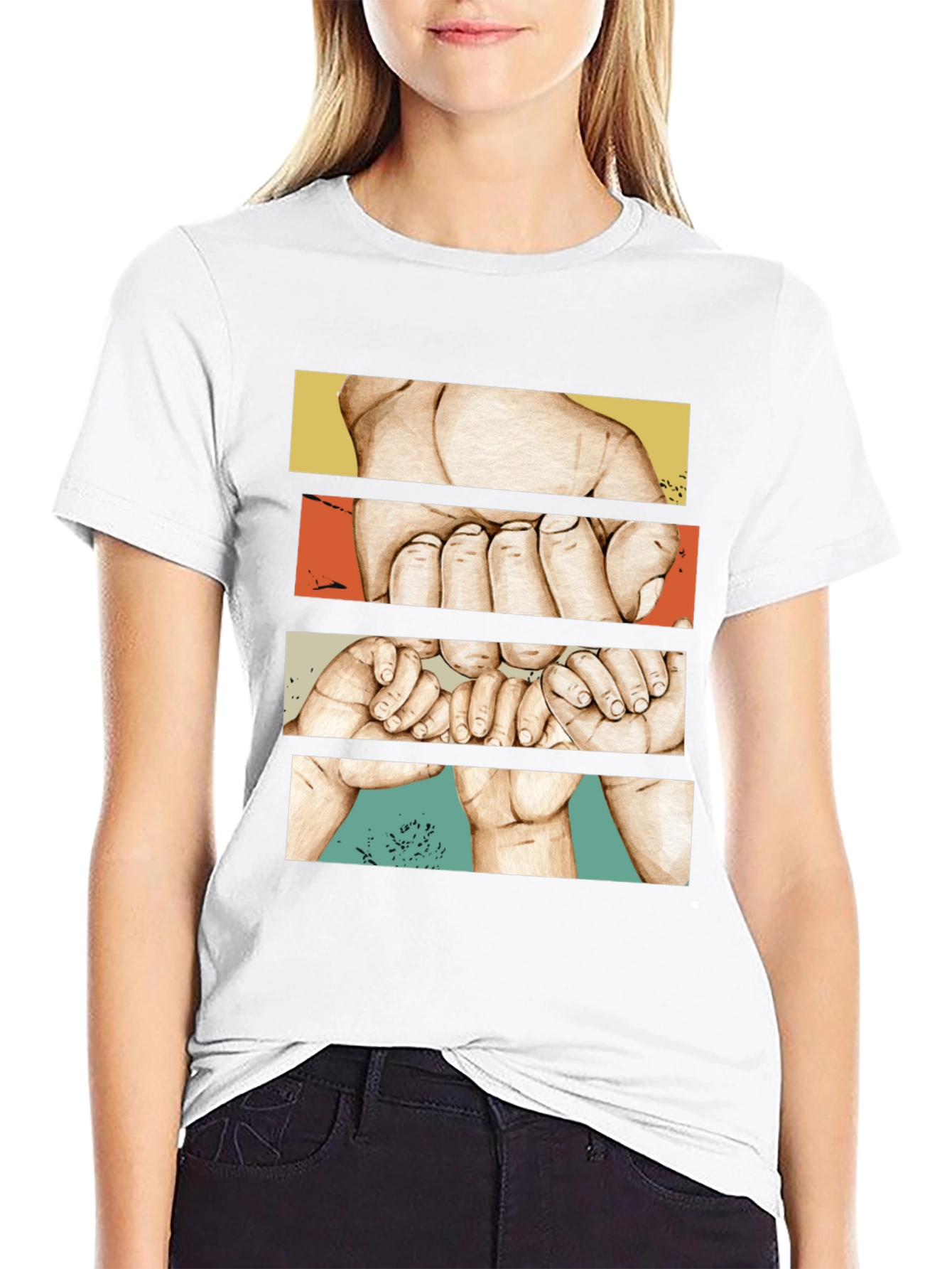 Dad & Baby Finger Hold Graphic Tee