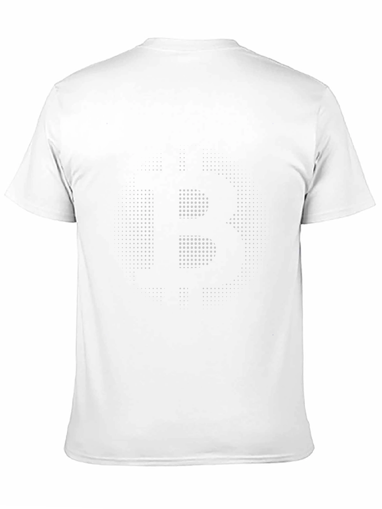 Bitcoin Dot Pattern Black T-Shirt