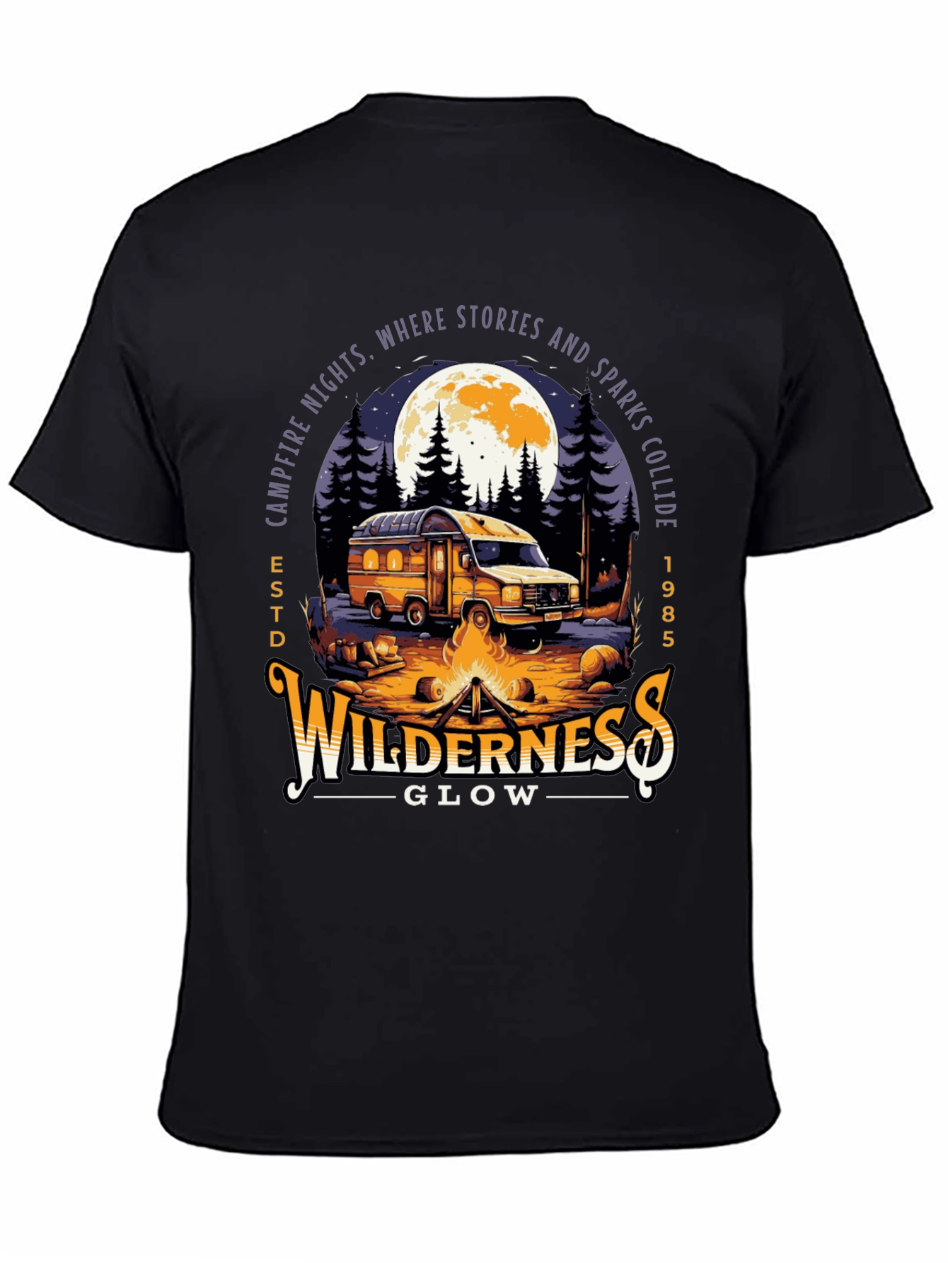 Wilderness Glow Campfire Night T-Shirt