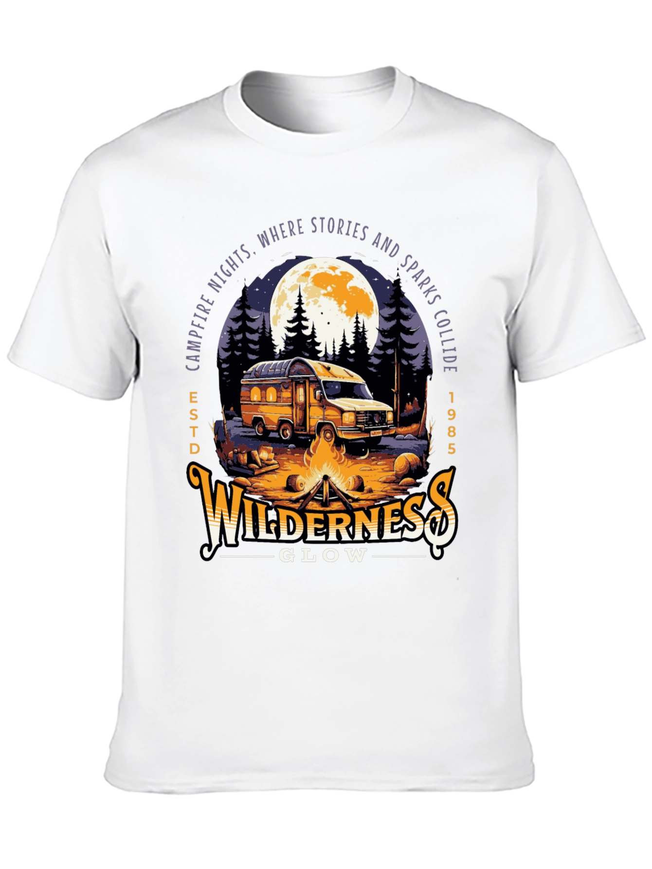 Wilderness Glow Campfire Night T-Shirt