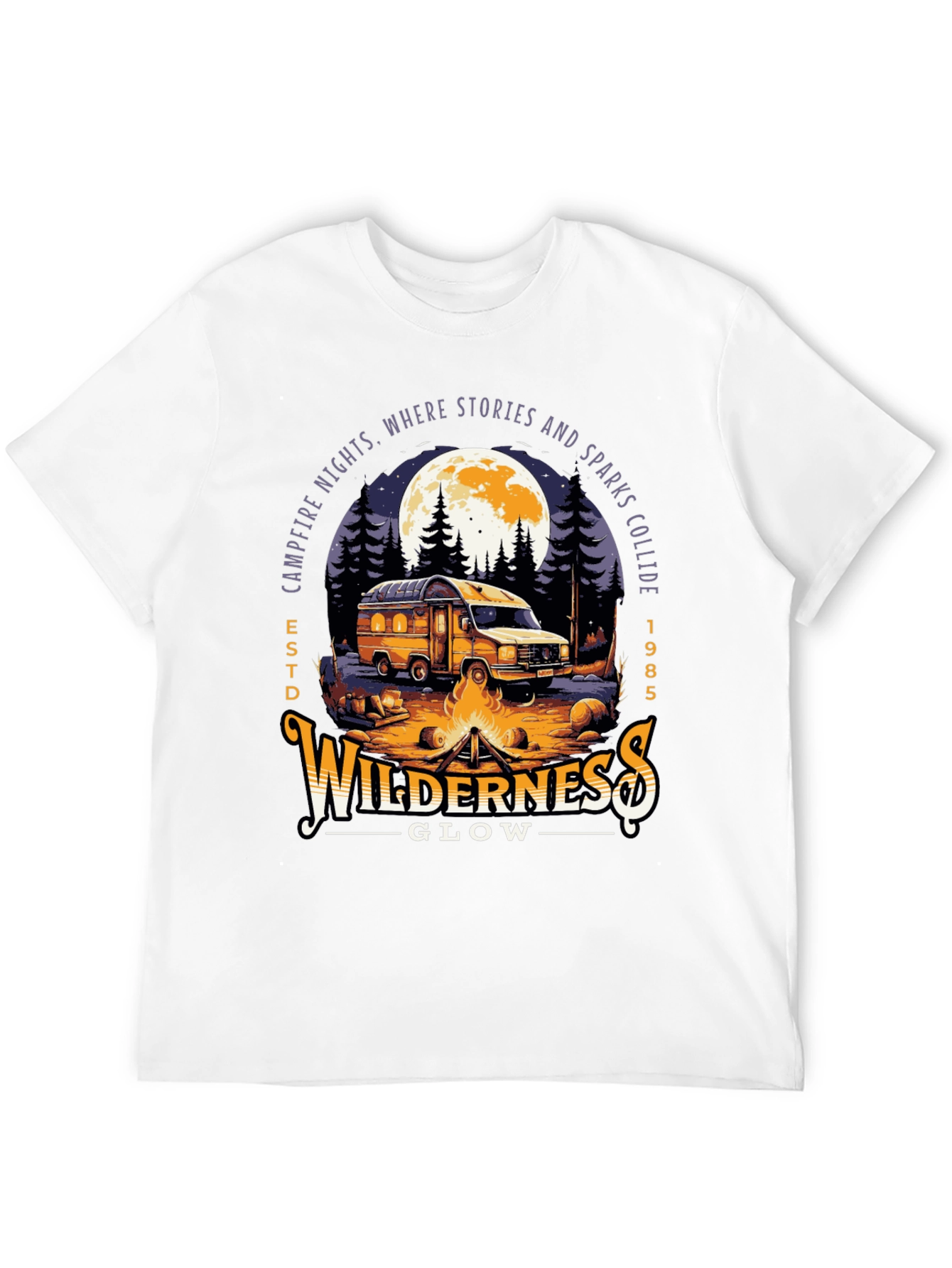 Wilderness Glow Campfire Night T-Shirt