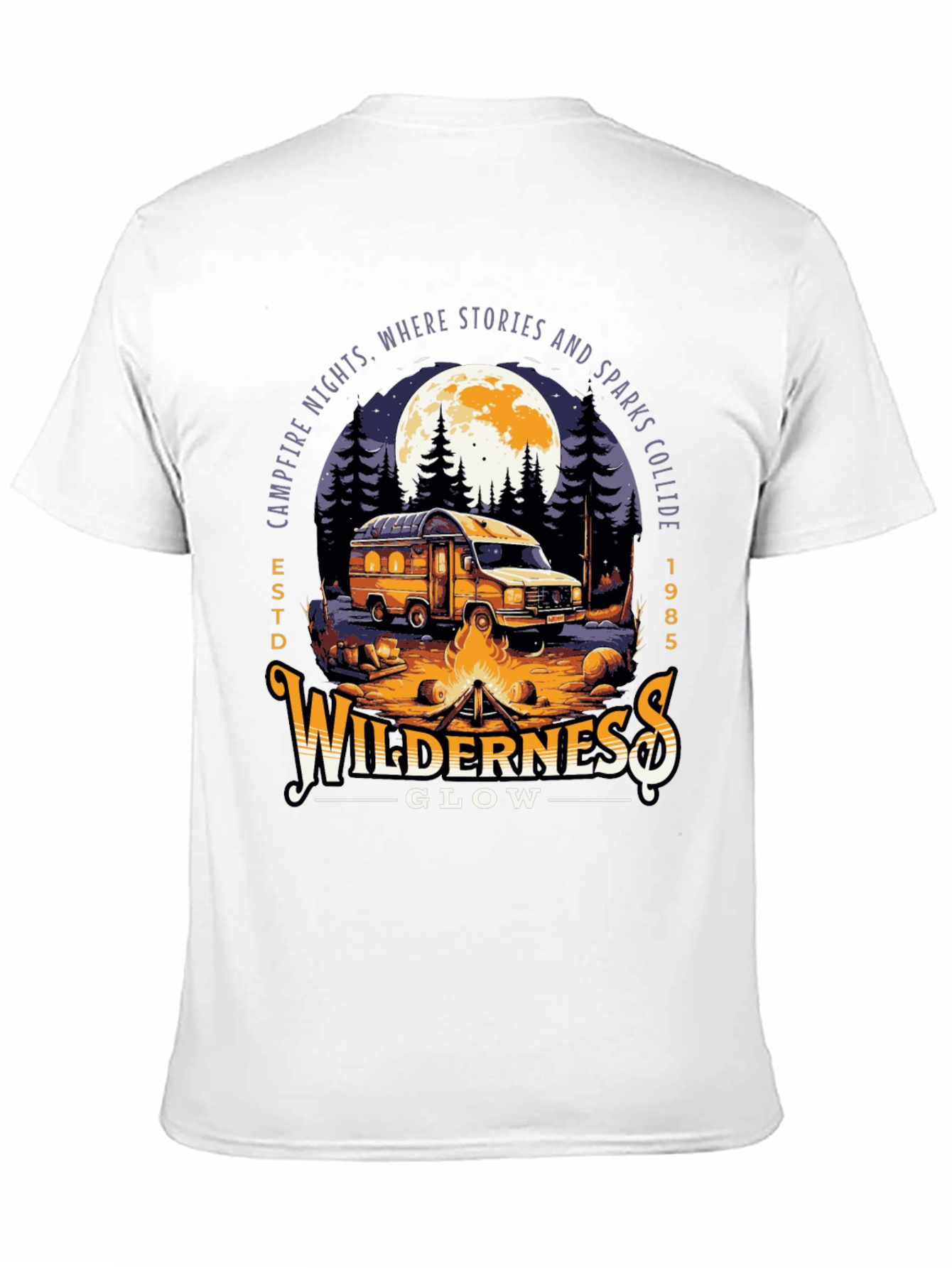 Wilderness Glow Campfire Night T-Shirt