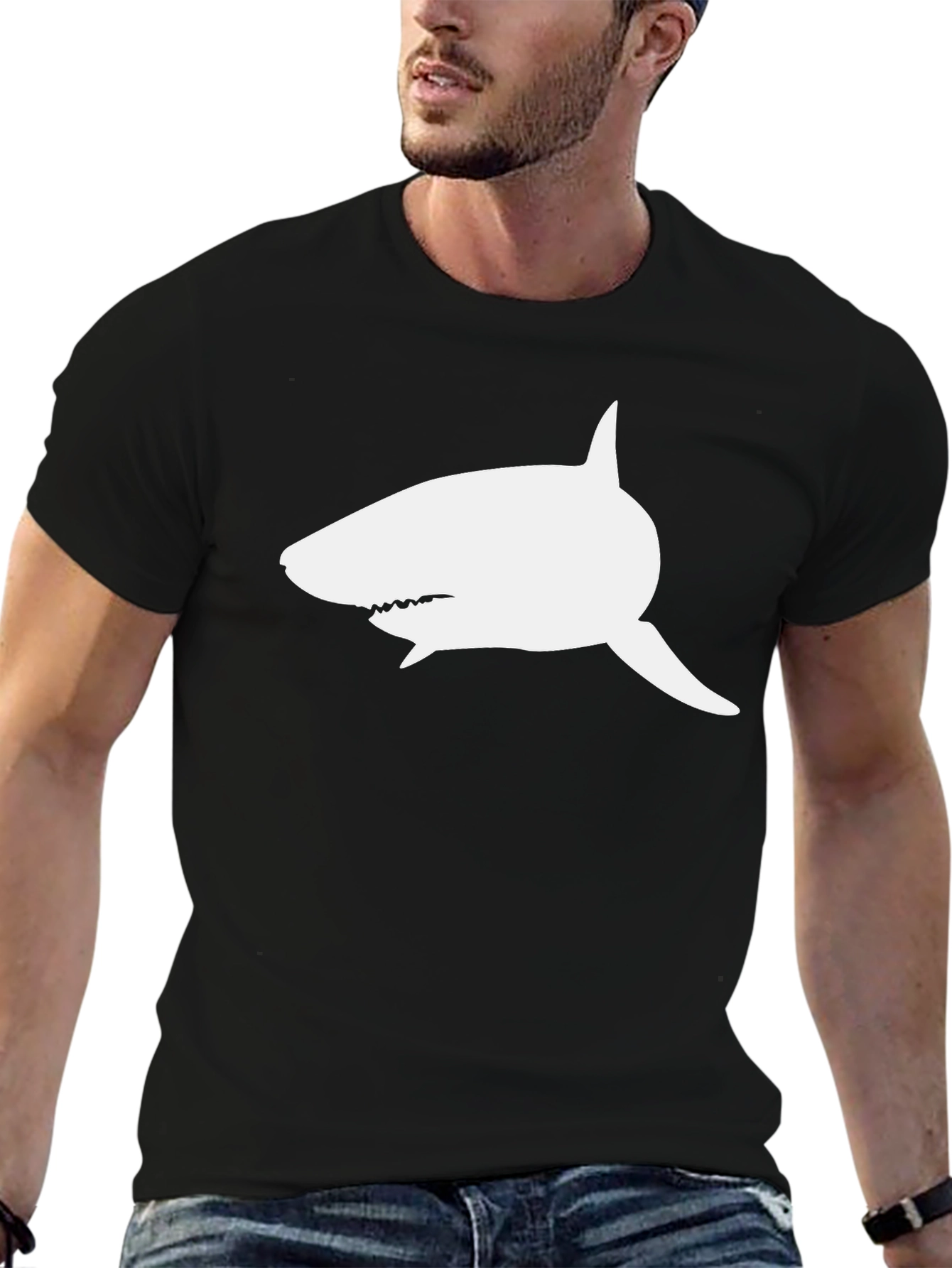 Shark Graphic Print T-Shirt