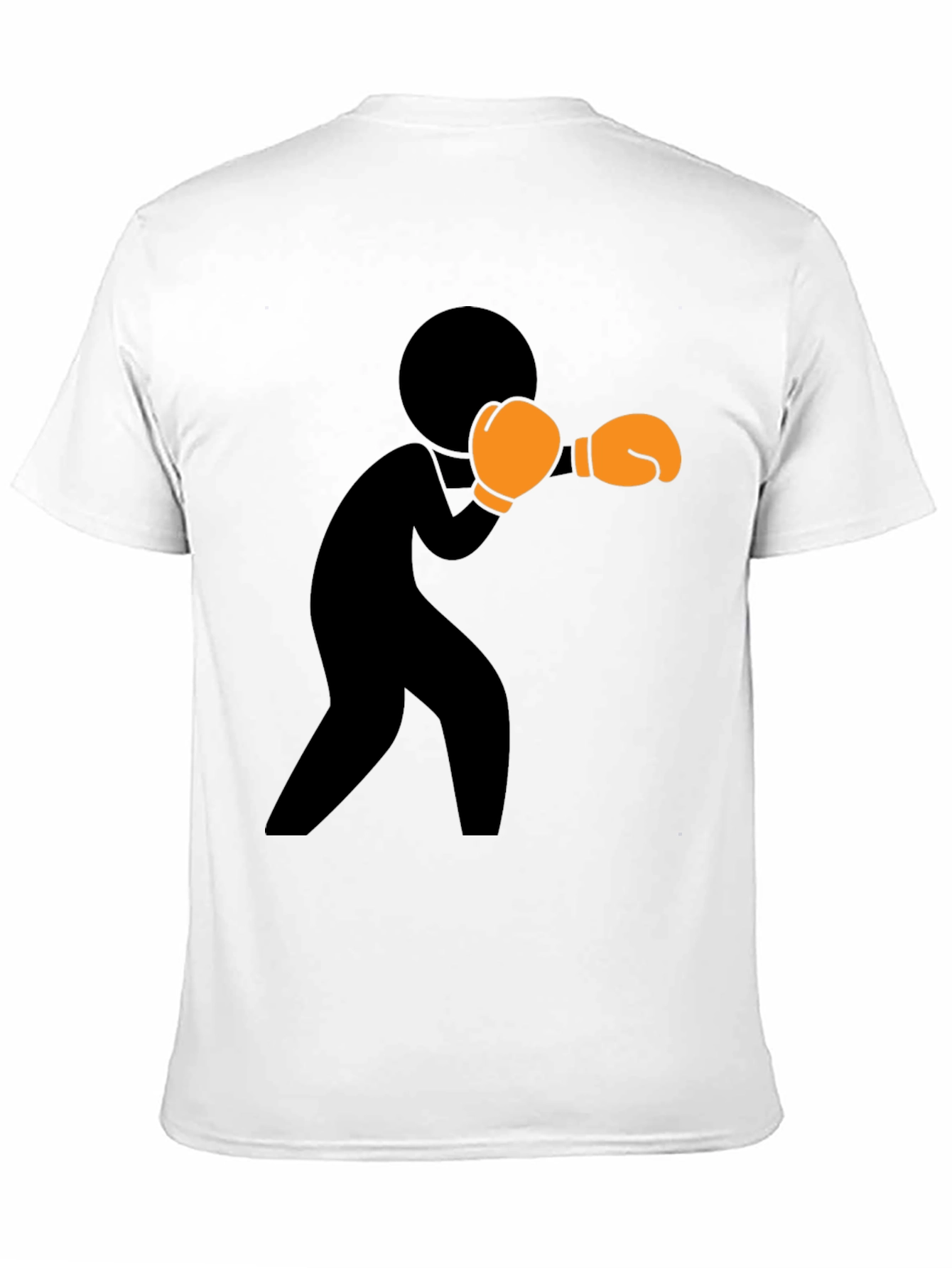 Boxer Graphic Print Black T-Shirt