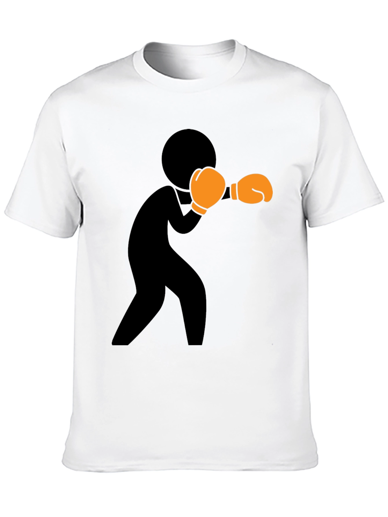 Boxer Graphic Print Black T-Shirt