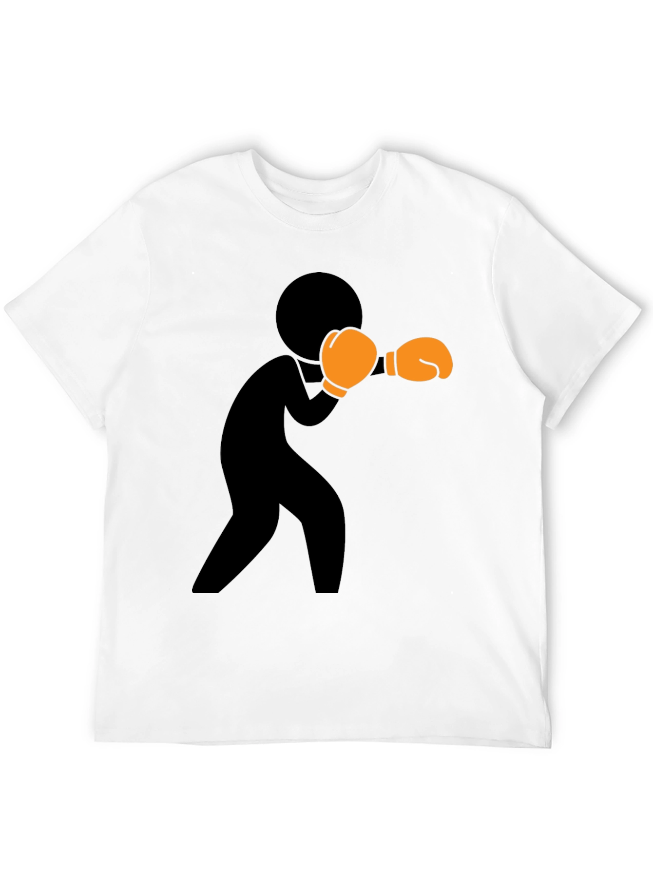 Boxer Graphic Print Black T-Shirt