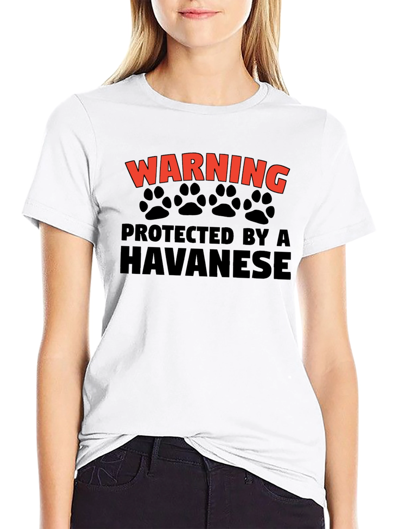 Warning Protected By A Havanese T-Shirt