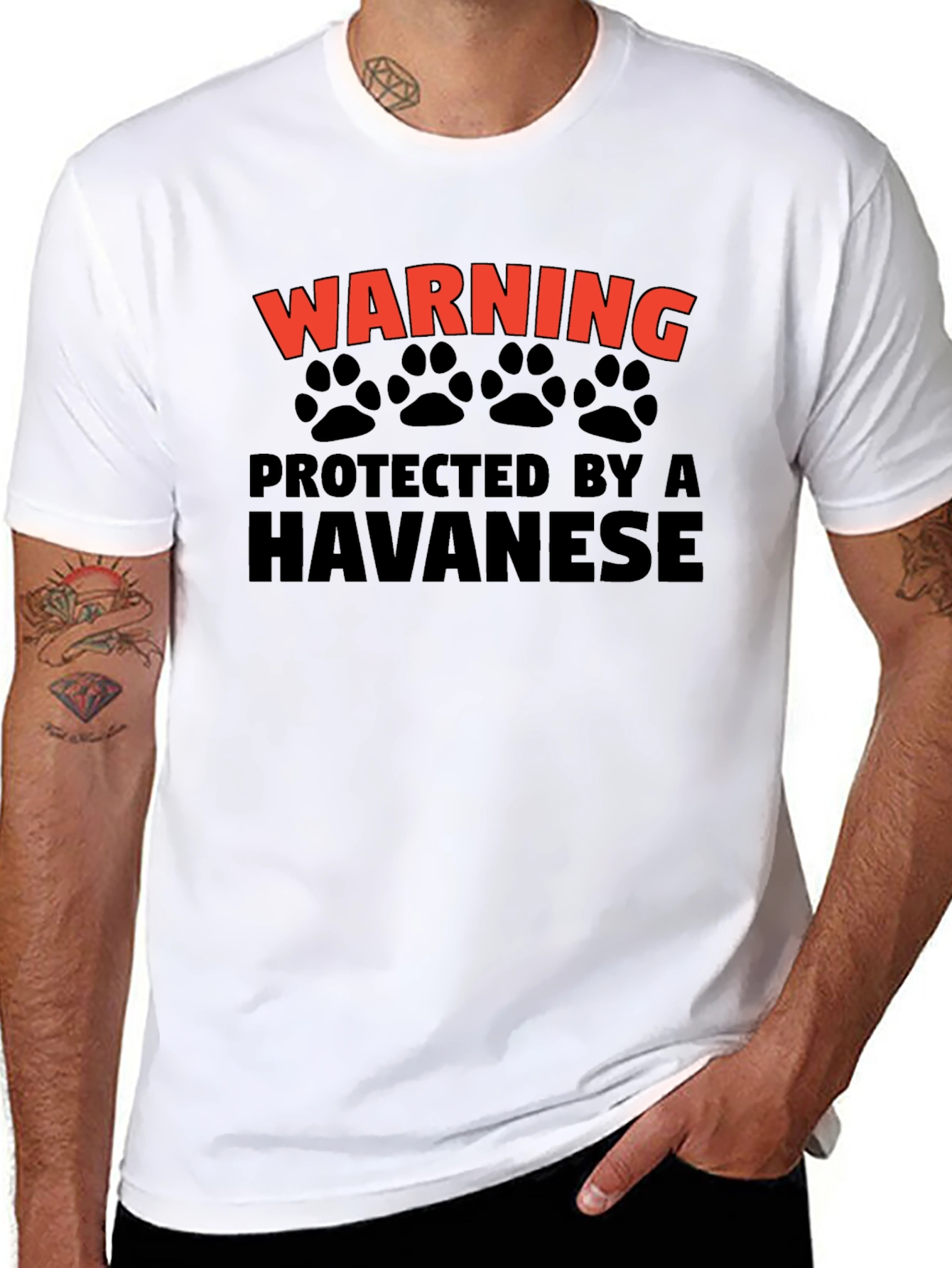 Warning Protected By A Havanese T-Shirt