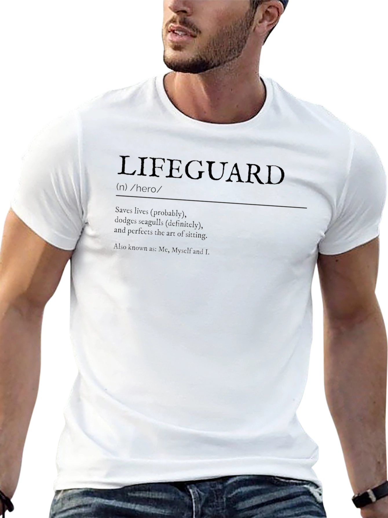 Lifeguard Definition T-Shirt Funny Beach Life Saving Tee