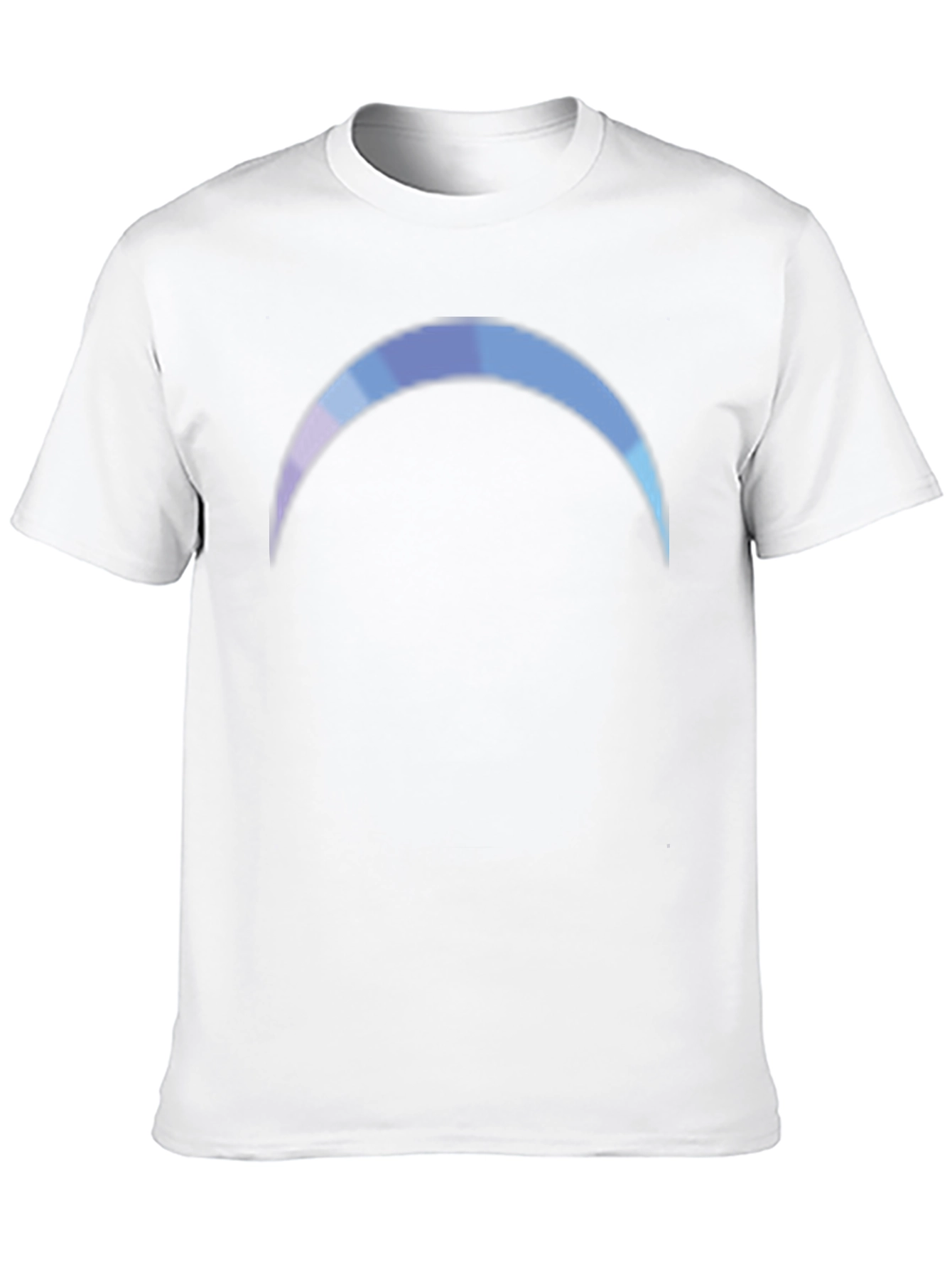 Gradient Crescent Moon Black T-Shirt