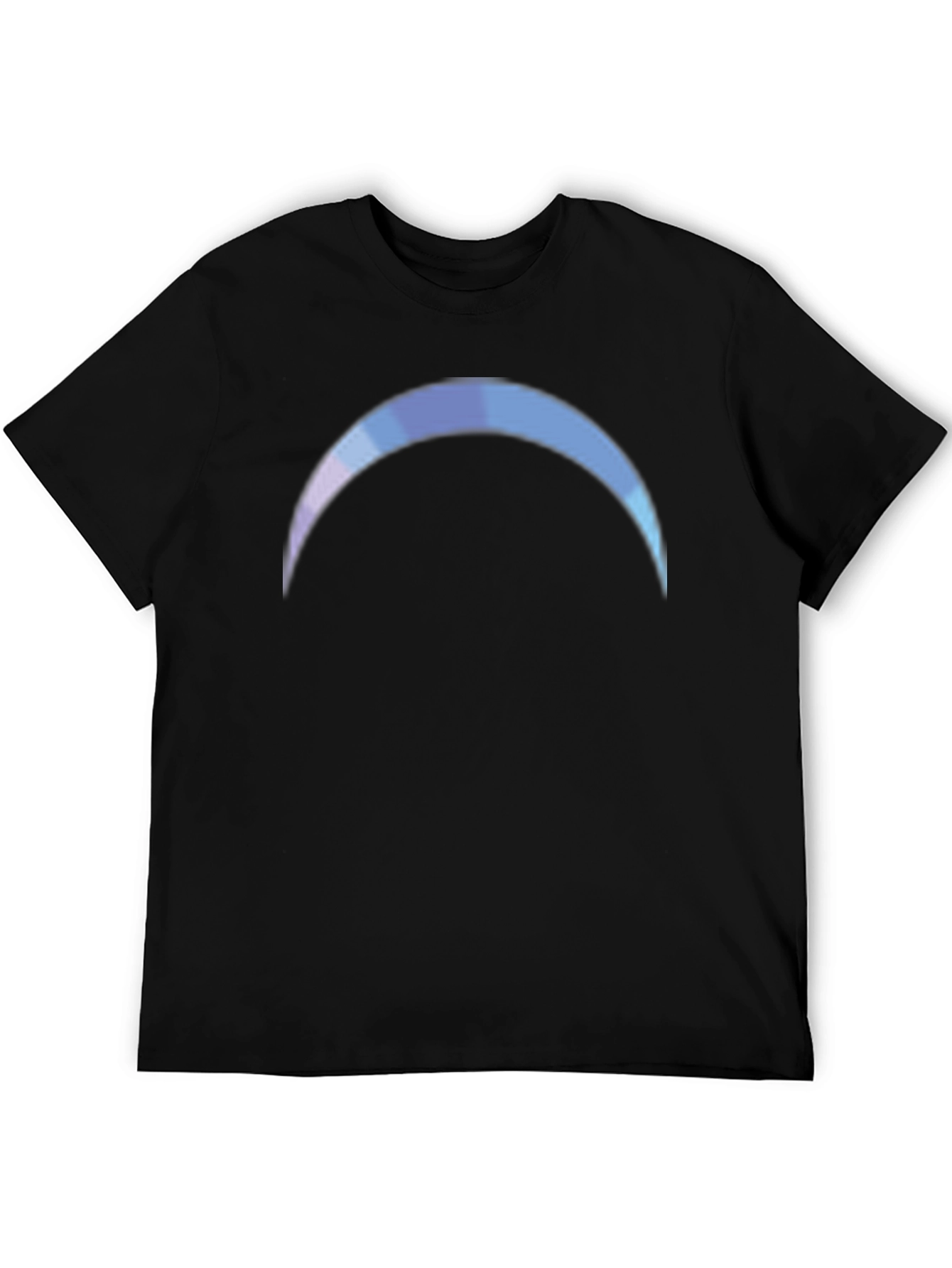 Gradient Crescent Moon Black T-Shirt