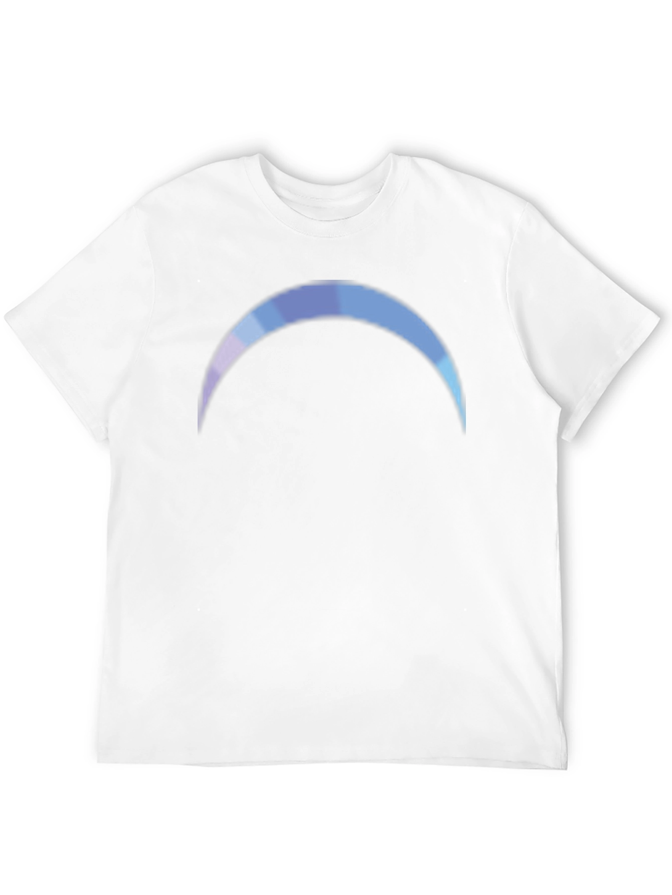 Gradient Crescent Moon Black T-Shirt