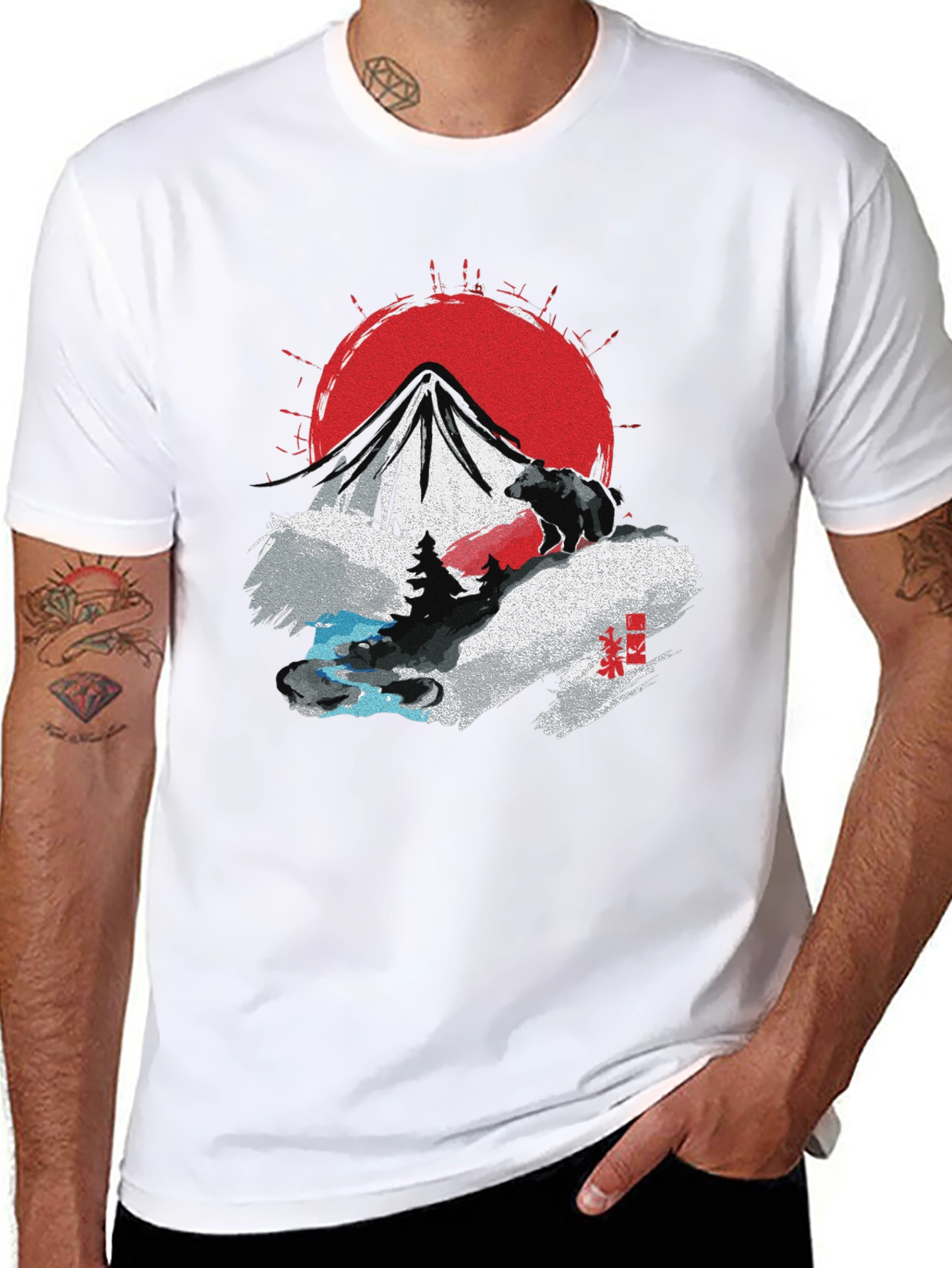 Mountain Bear Graphic T-Shirt