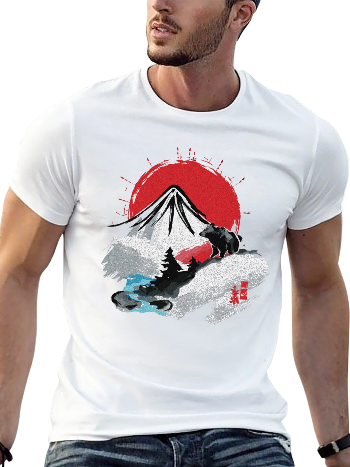 Mountain Bear Graphic T-Shirt