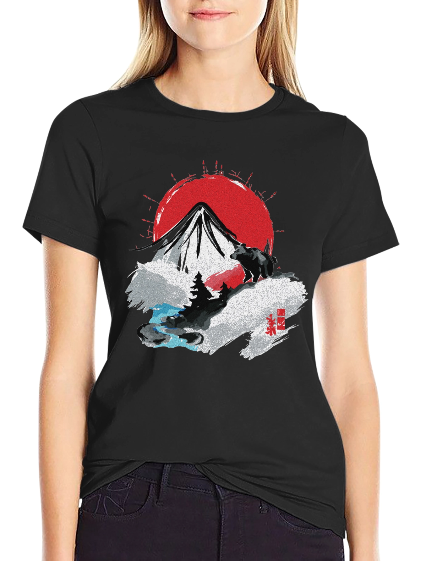 Mountain Bear Graphic T-Shirt