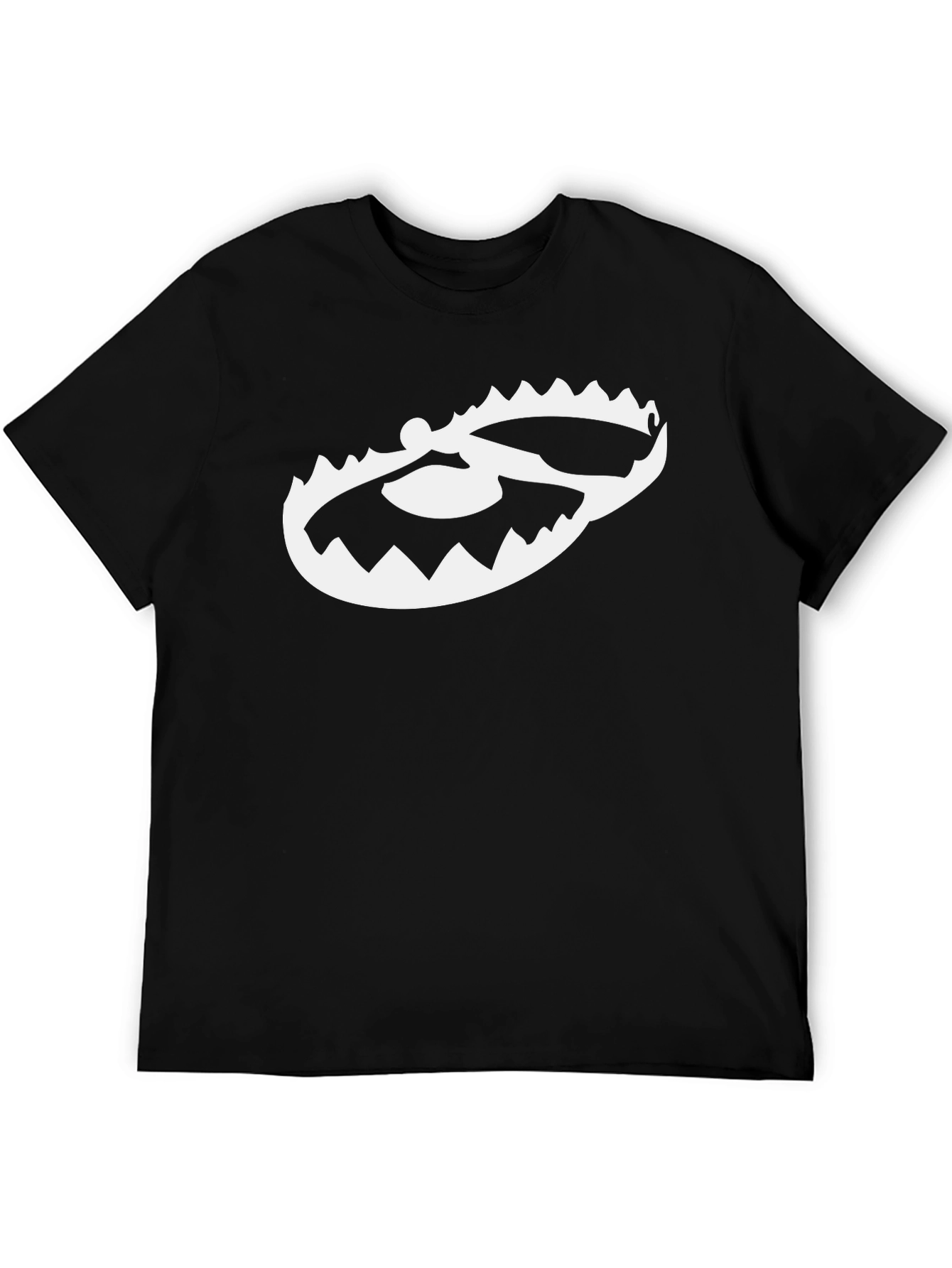 Mens Black T-Shirt with Trap Graphic