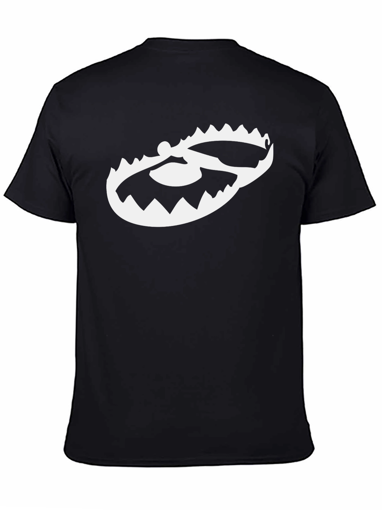 Mens Black T-Shirt with Trap Graphic