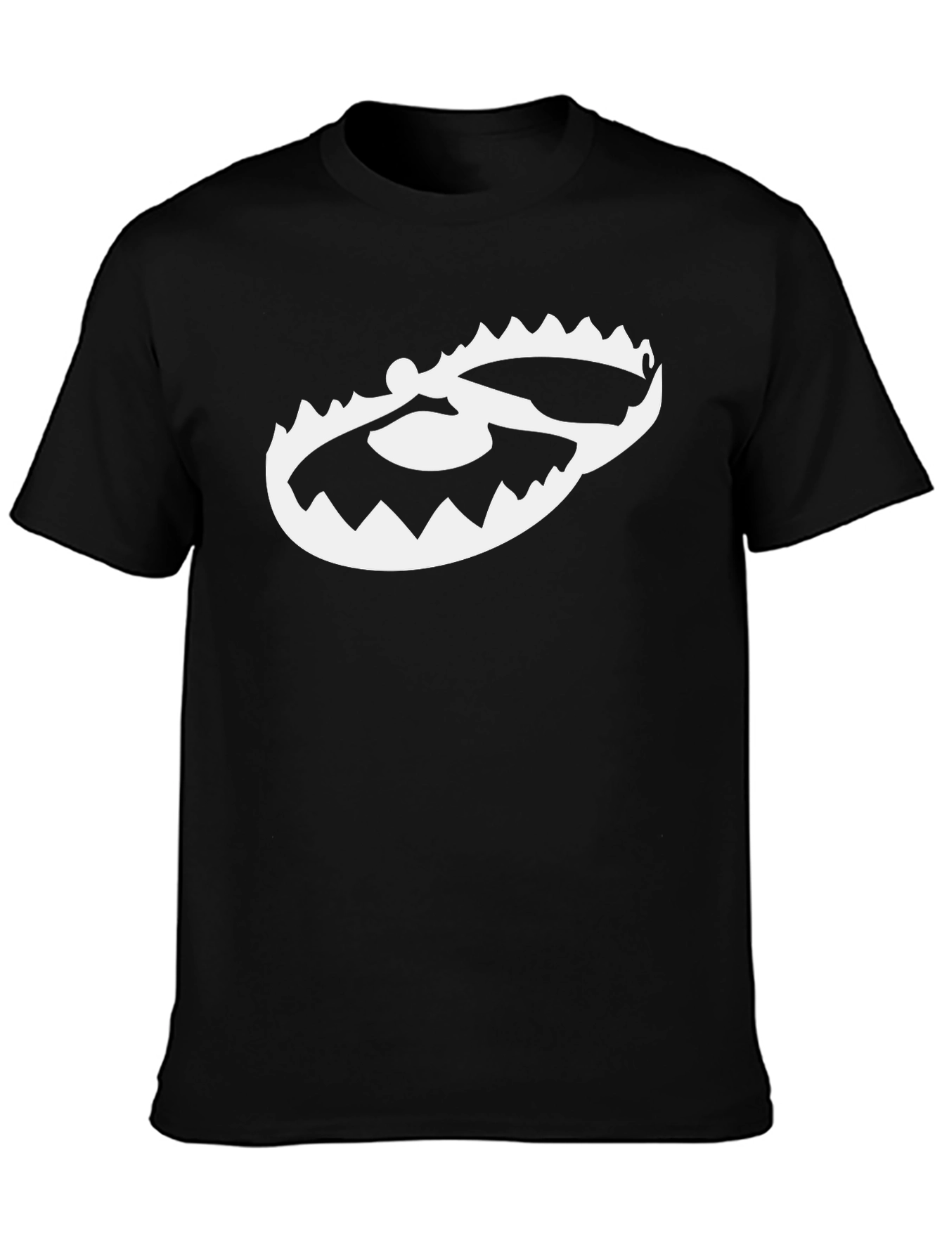 Mens Black T-Shirt with Trap Graphic